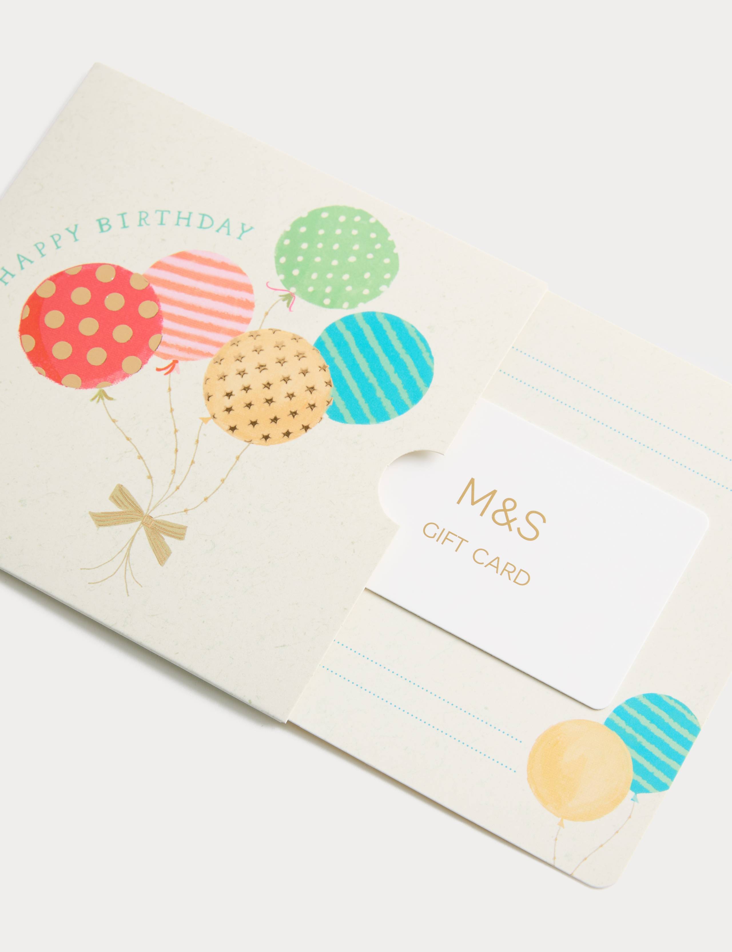 Birthday Balloons Gift Card