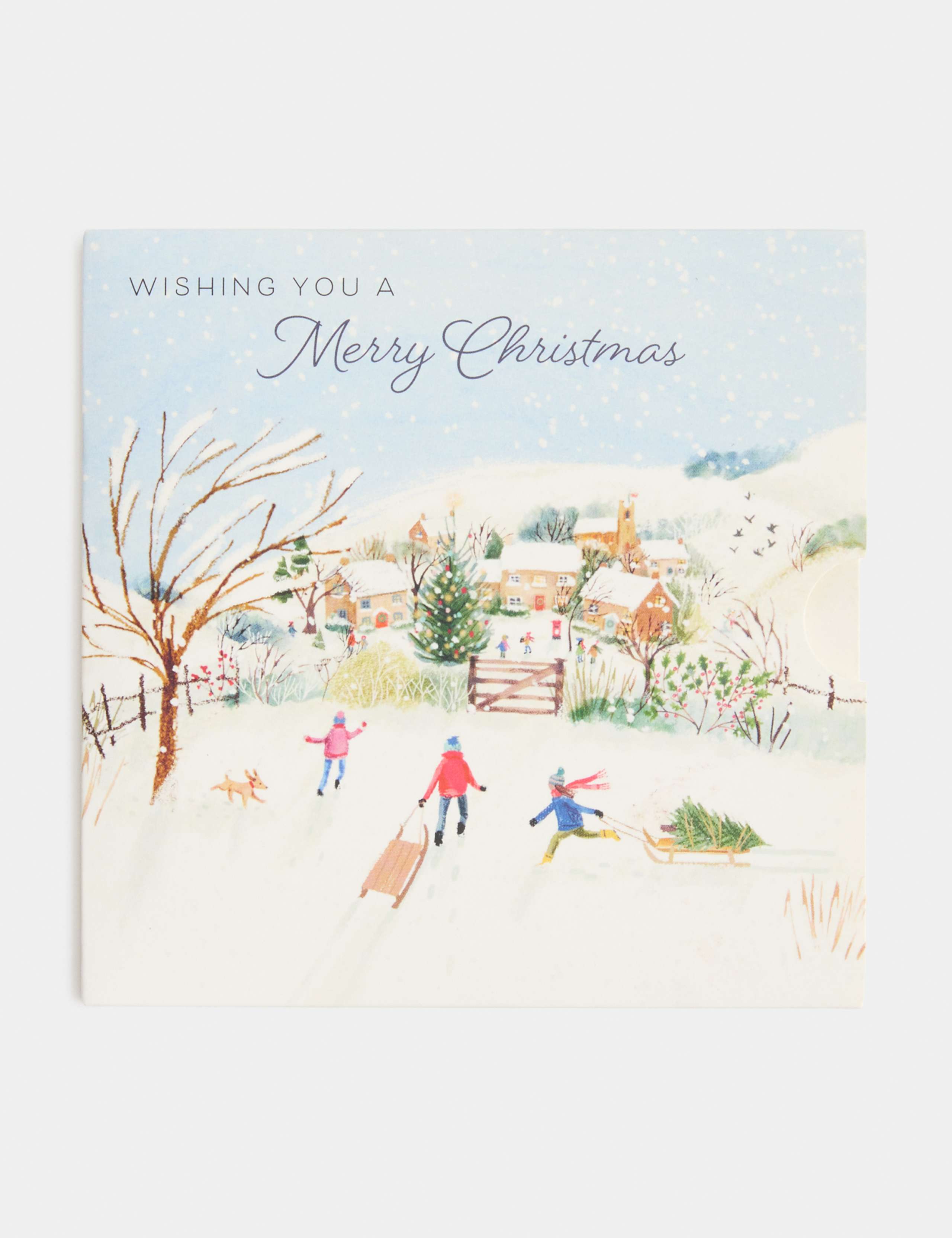 Christmas Town Scene Gift Card