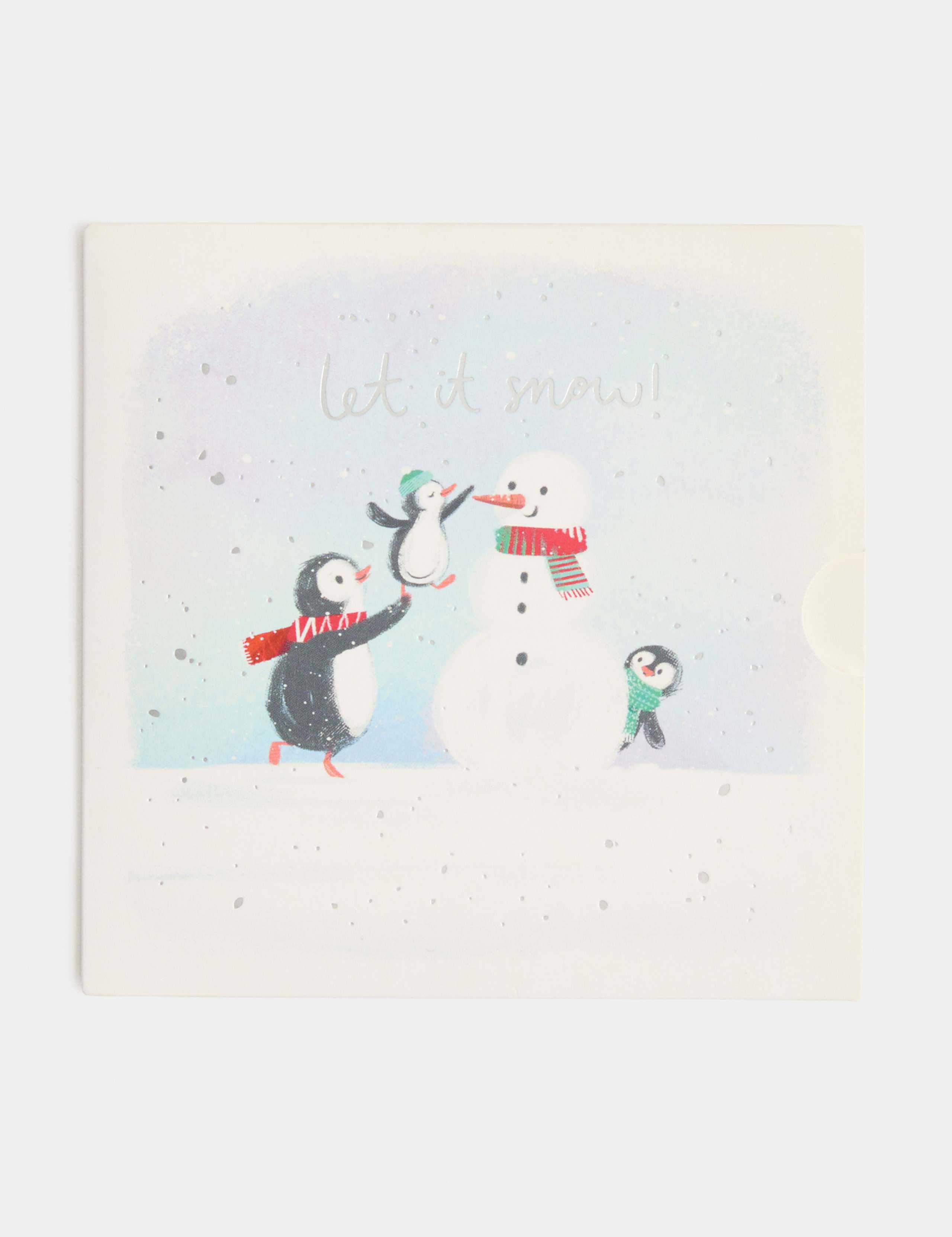 Christmas Snowman Gift Card