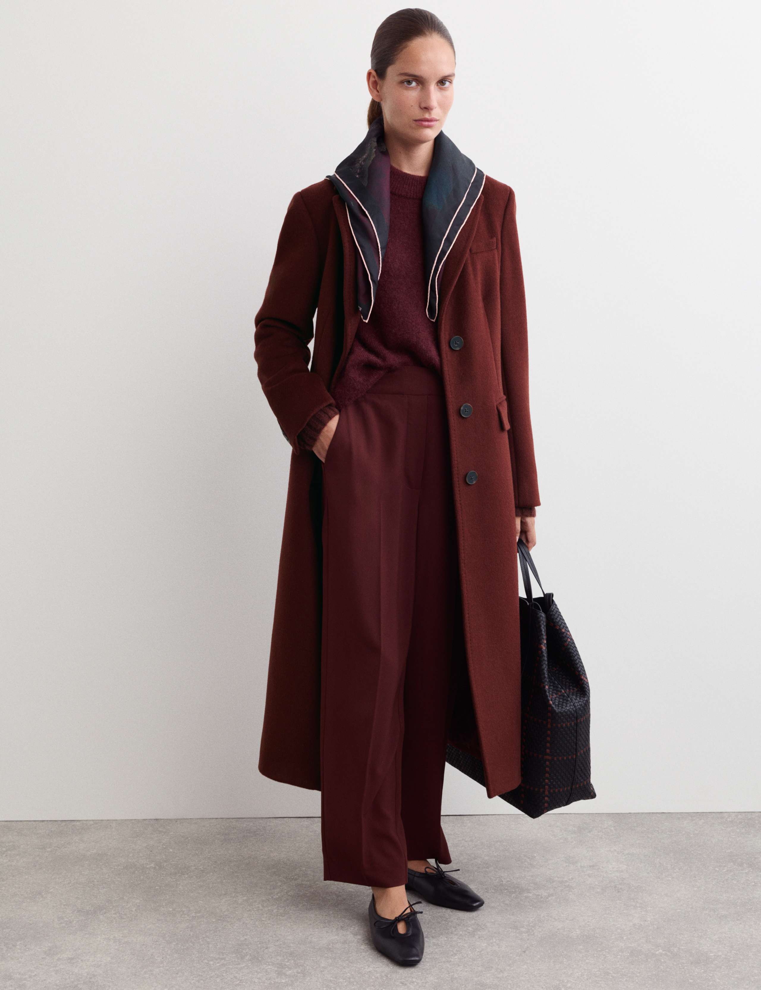 Pure Wool Boyfriend Coat