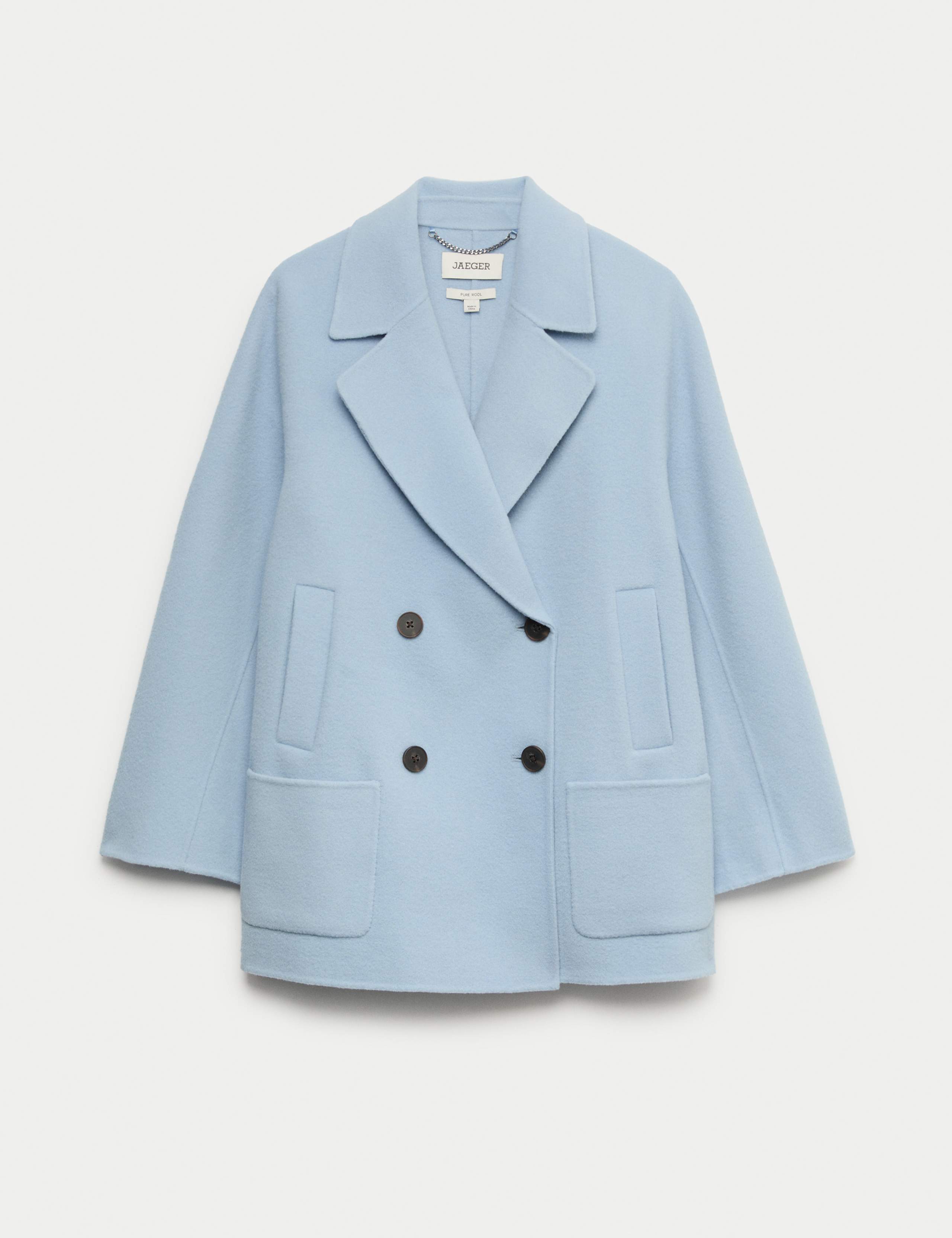 Double Face Pure Wool Tailored Short Coat