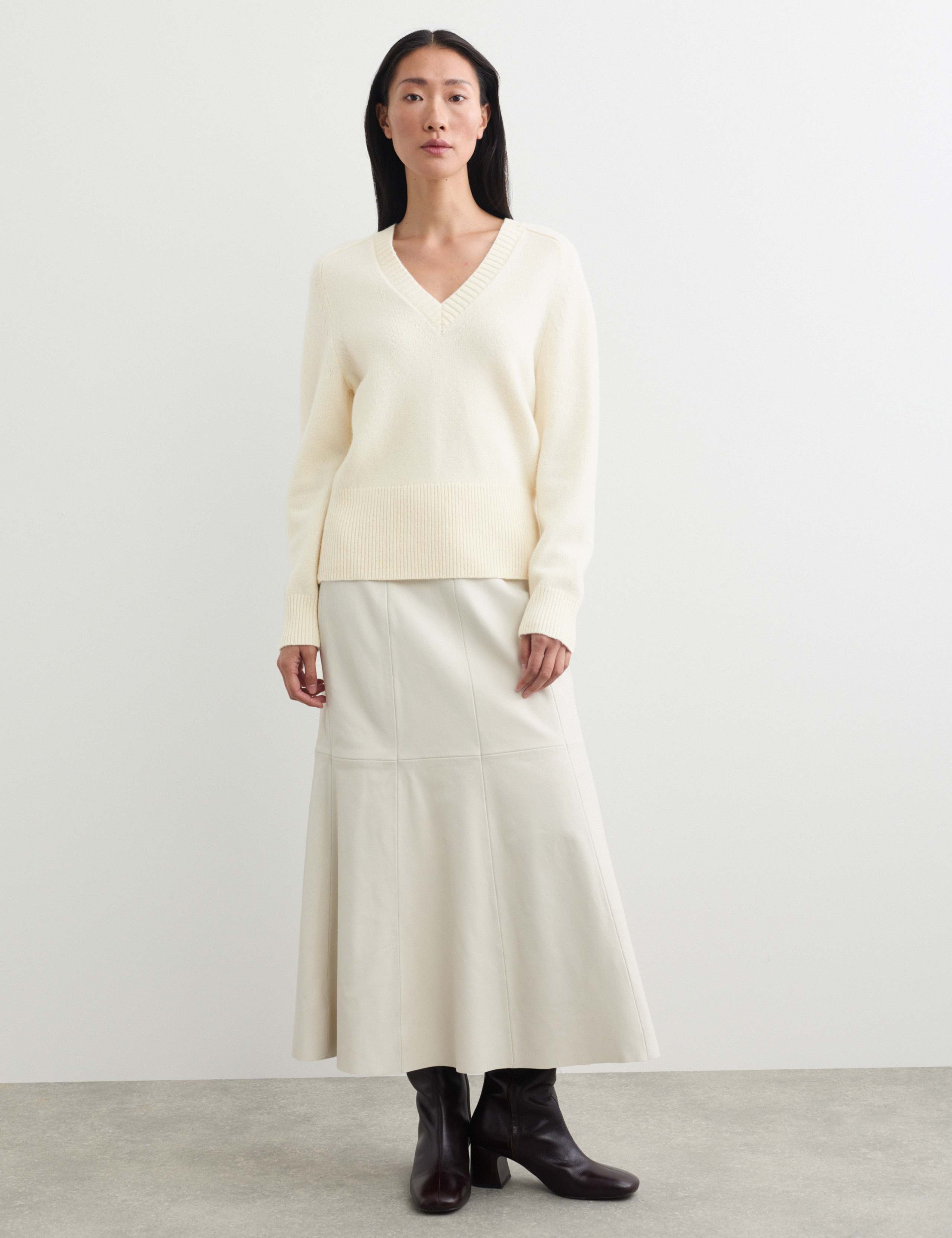 Wool Rich V Neck Jumper
