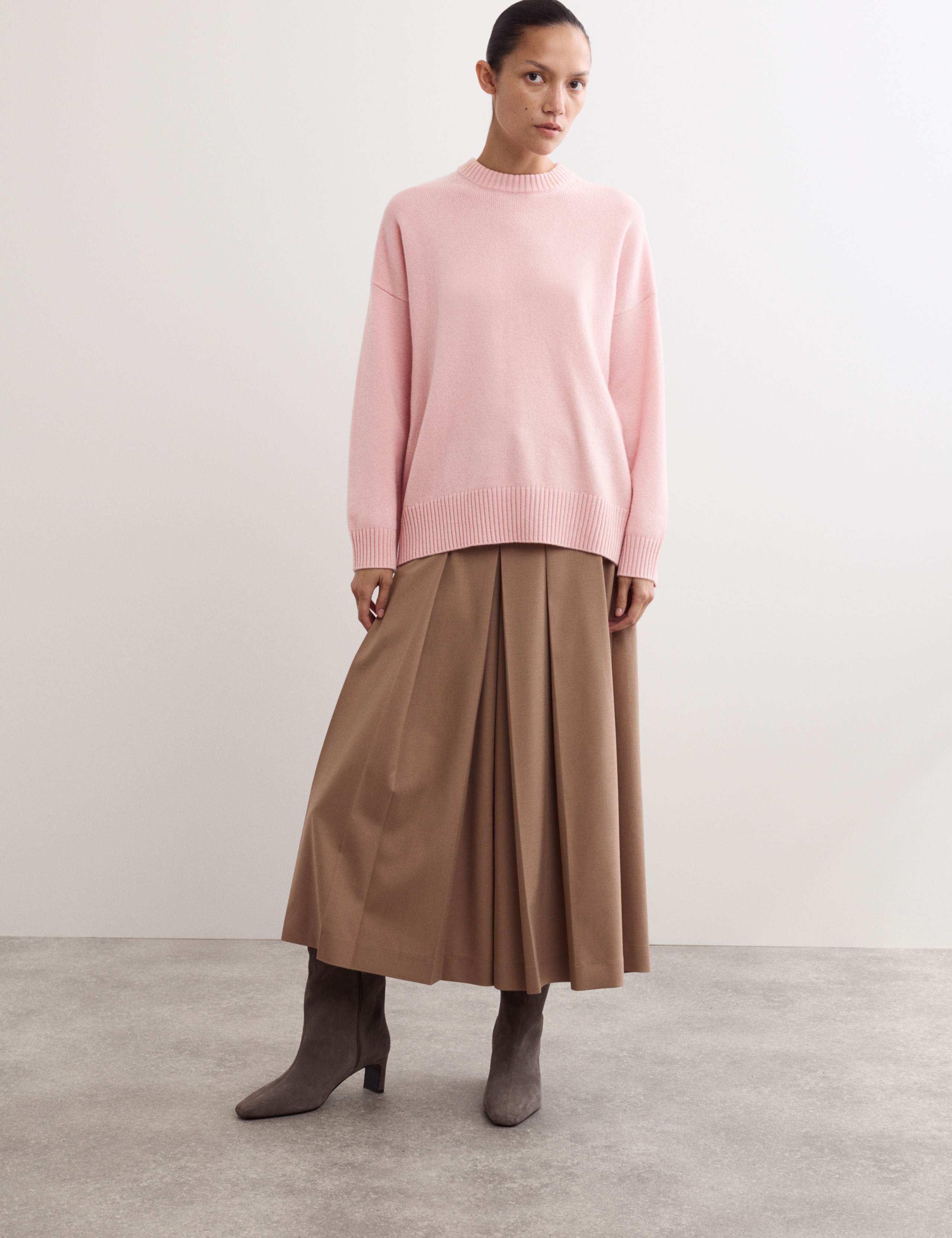 Pure Cashmere Round Neck Jumper