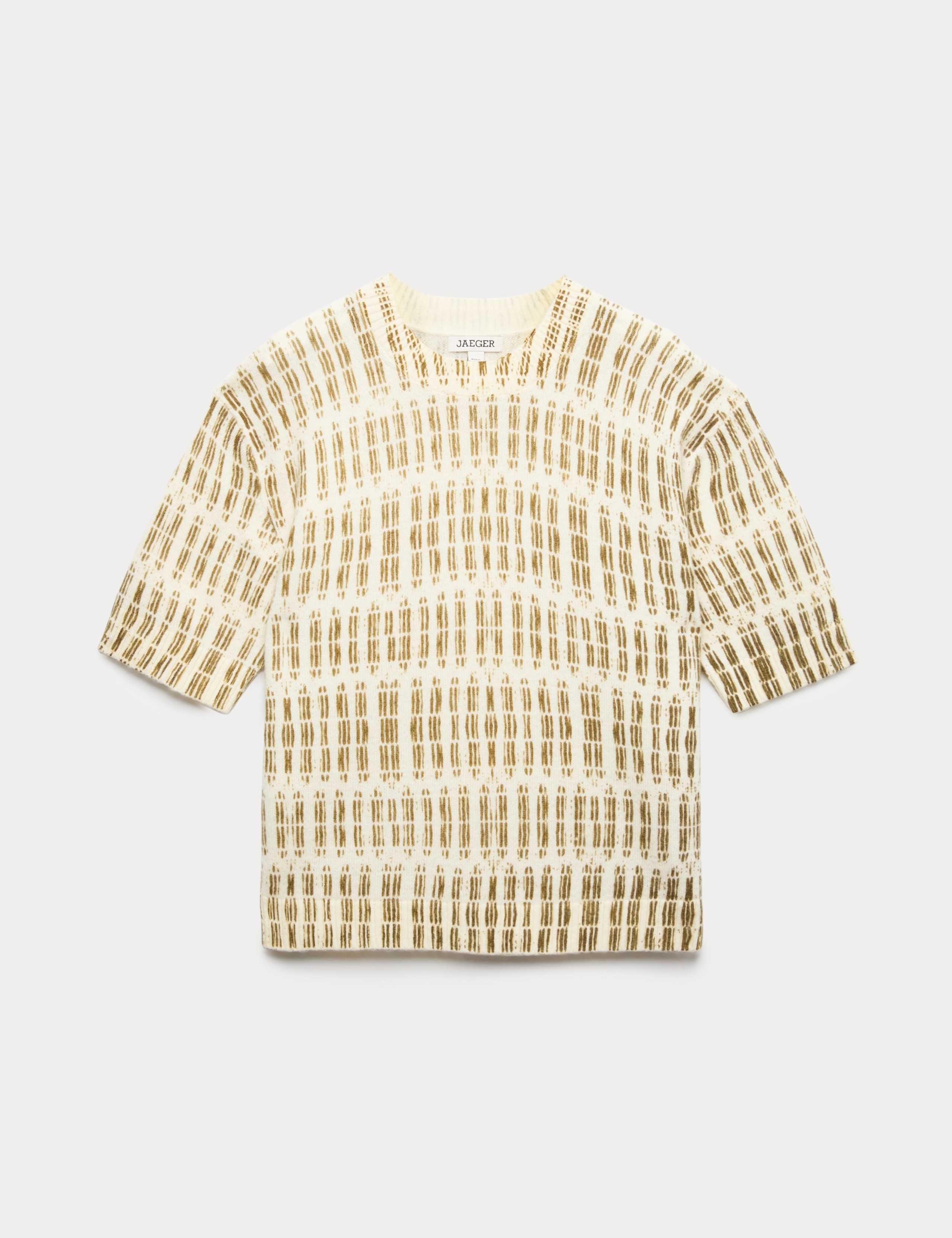 Mohair Blend Patterned Jumper