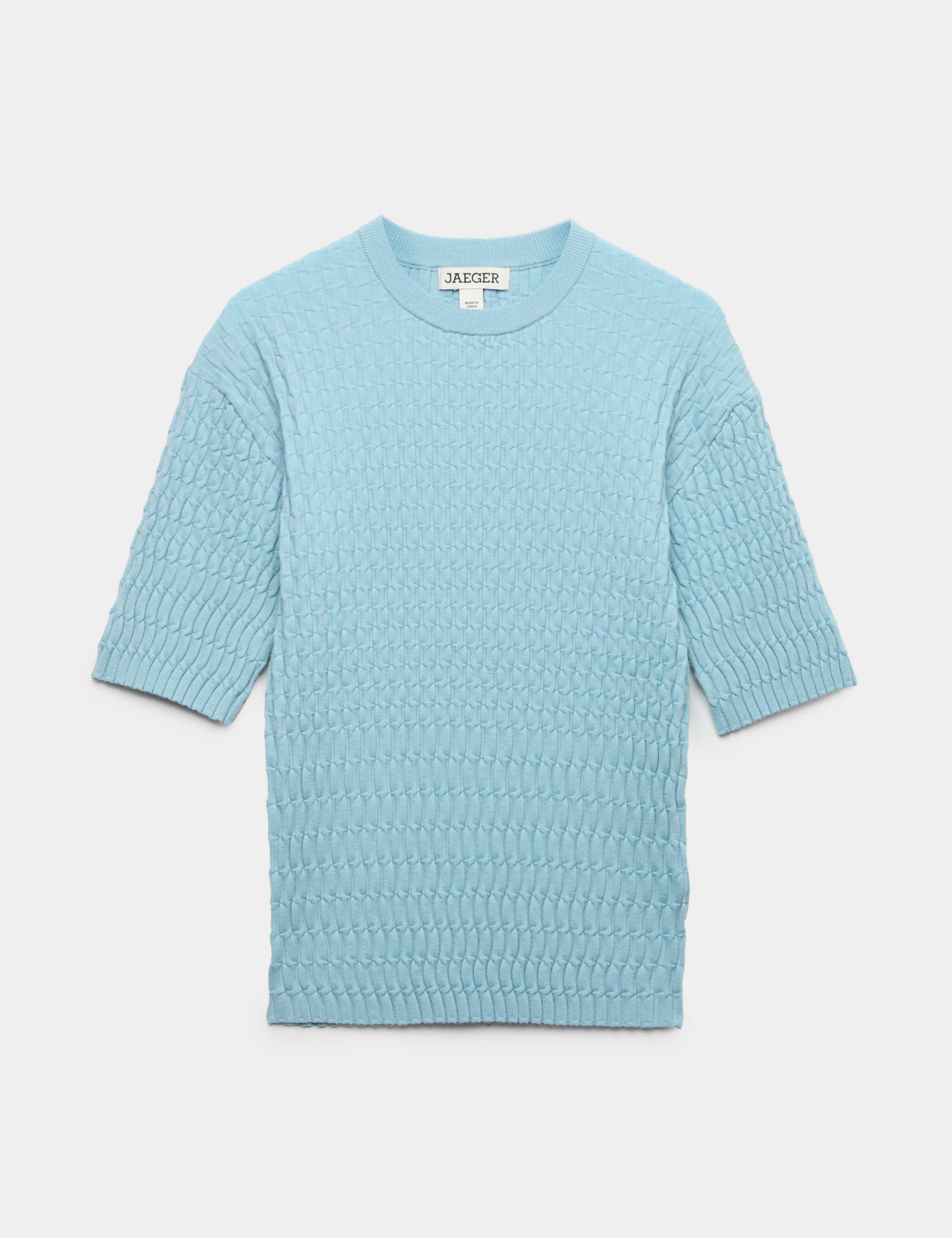 Merino Rich Textured Knitted T-Shirt