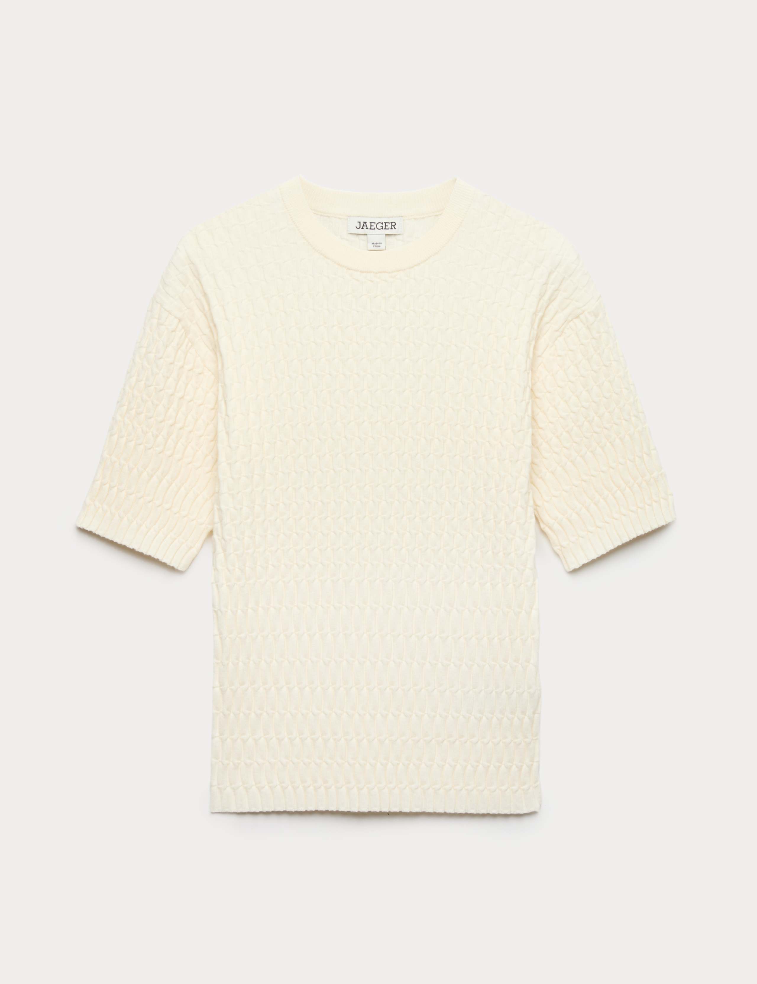 Merino Rich Textured Knitted T-Shirt