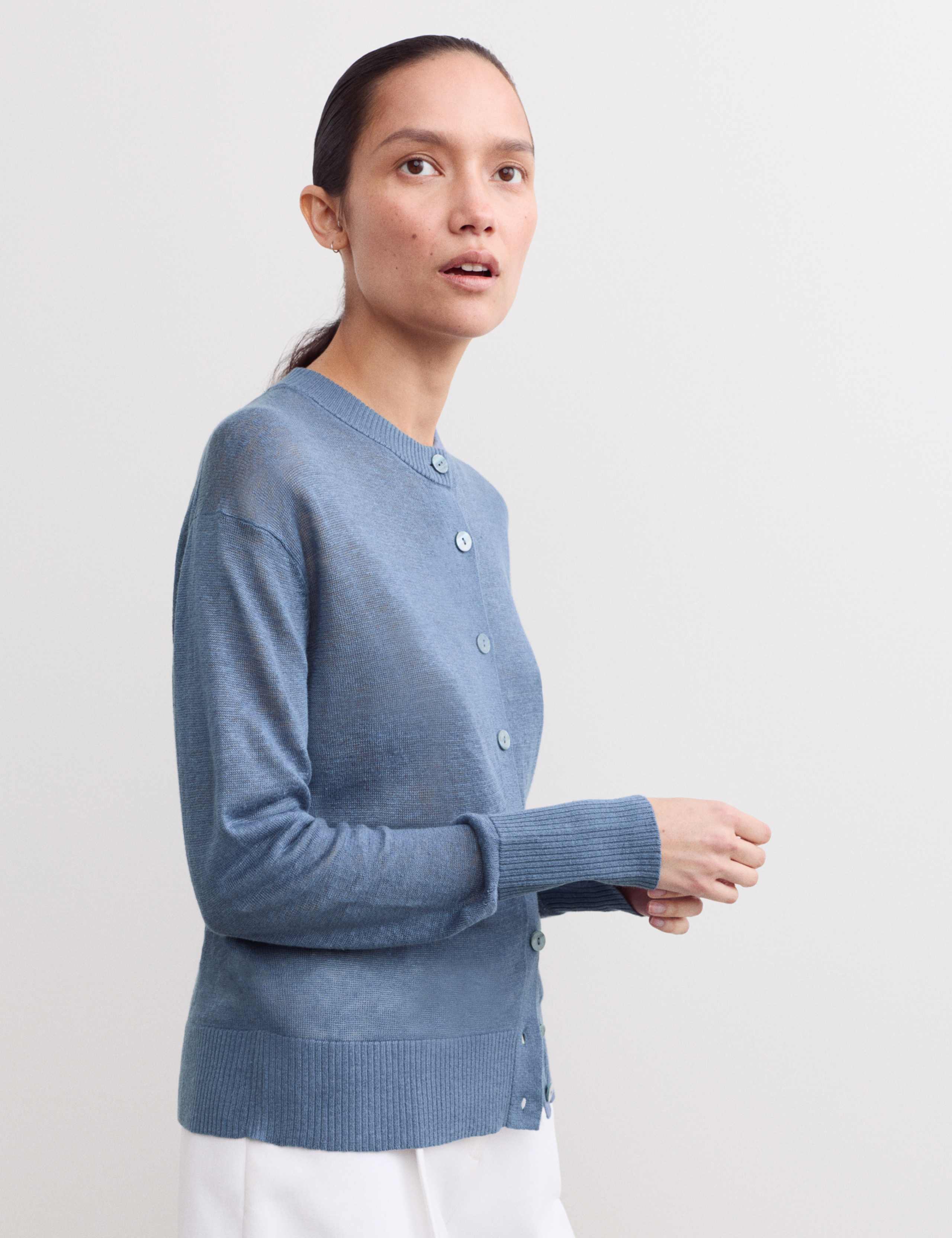 Pure Linen Cardigan