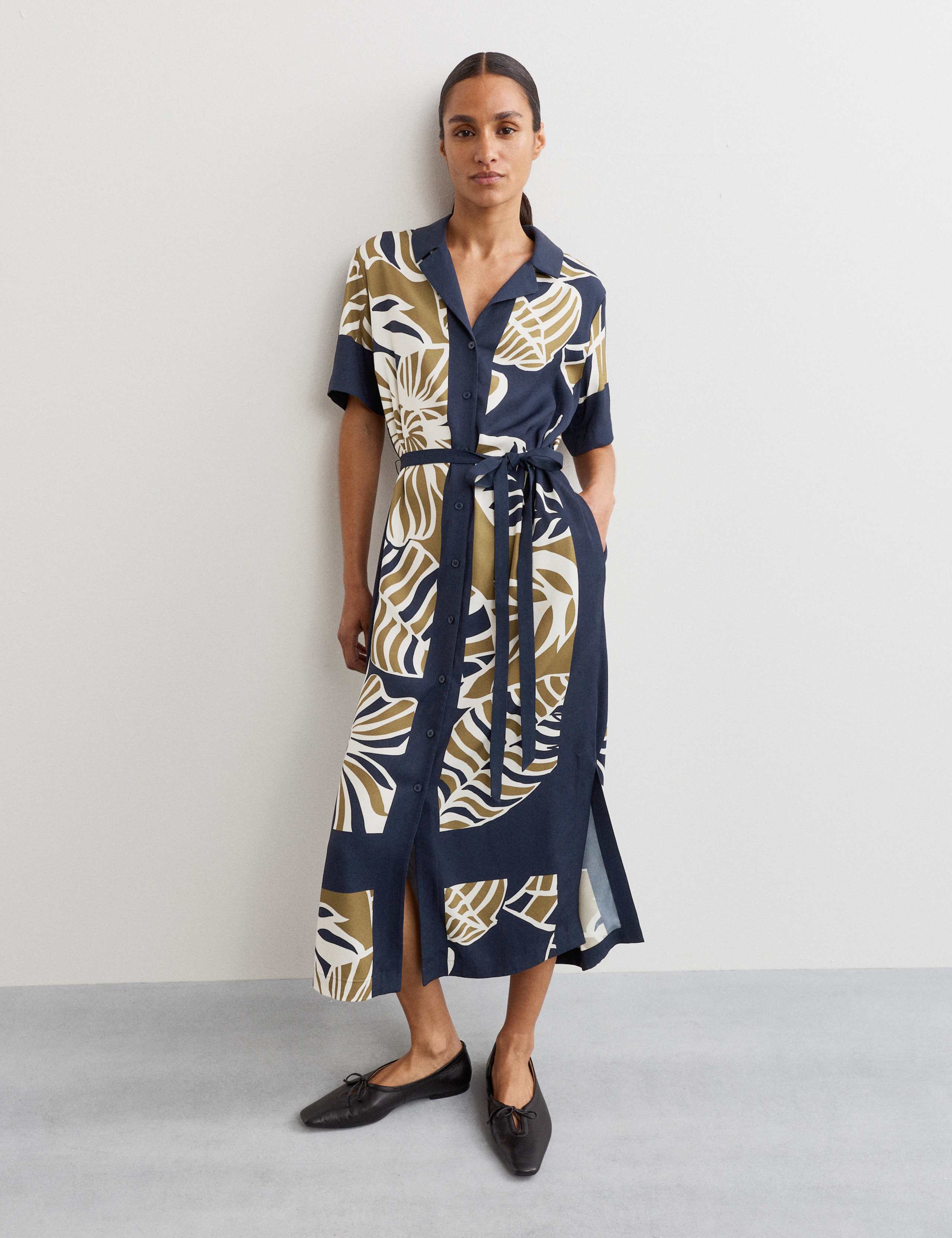 Botanical Print Dress