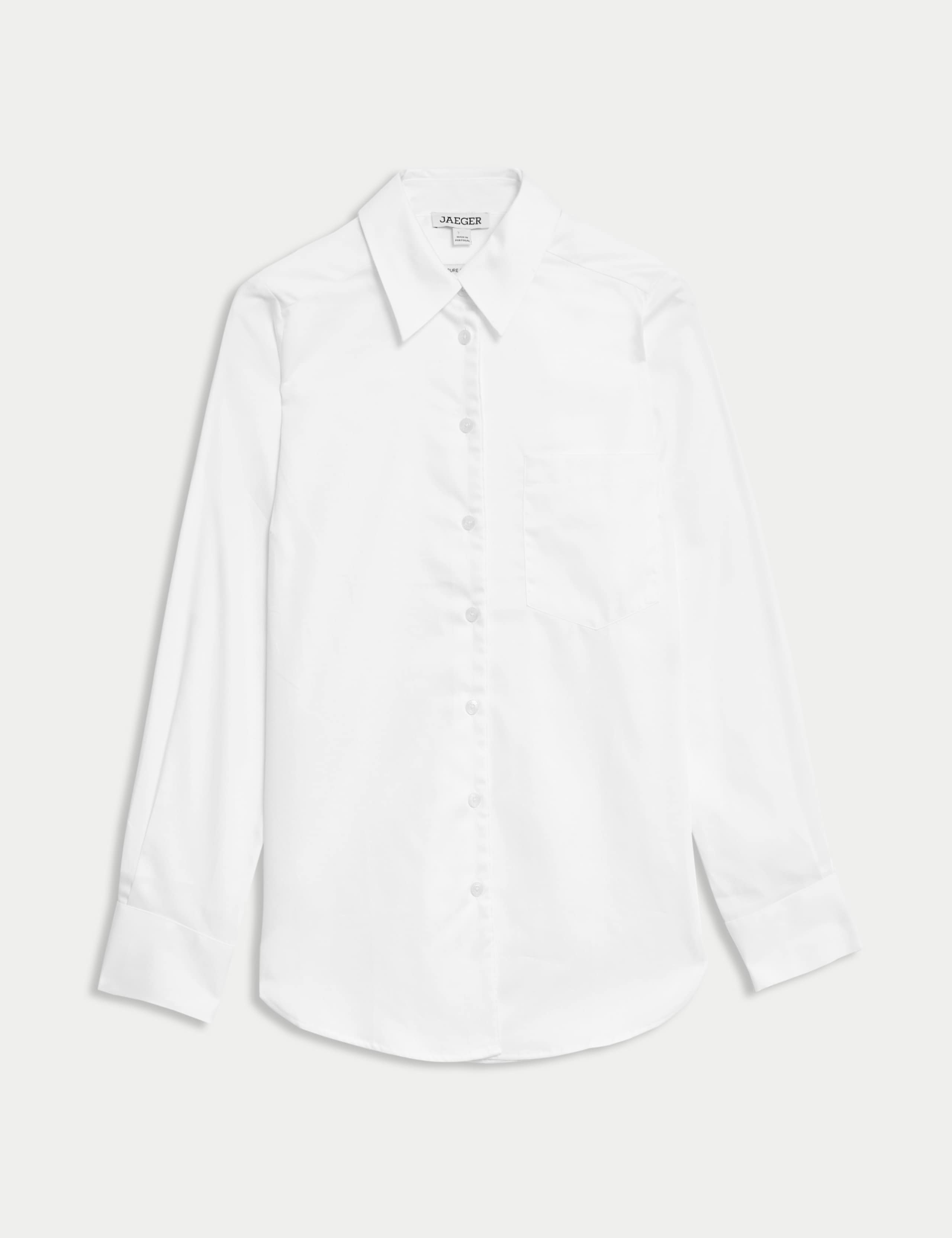 Pure Cotton Collared Relaxed Shirt
