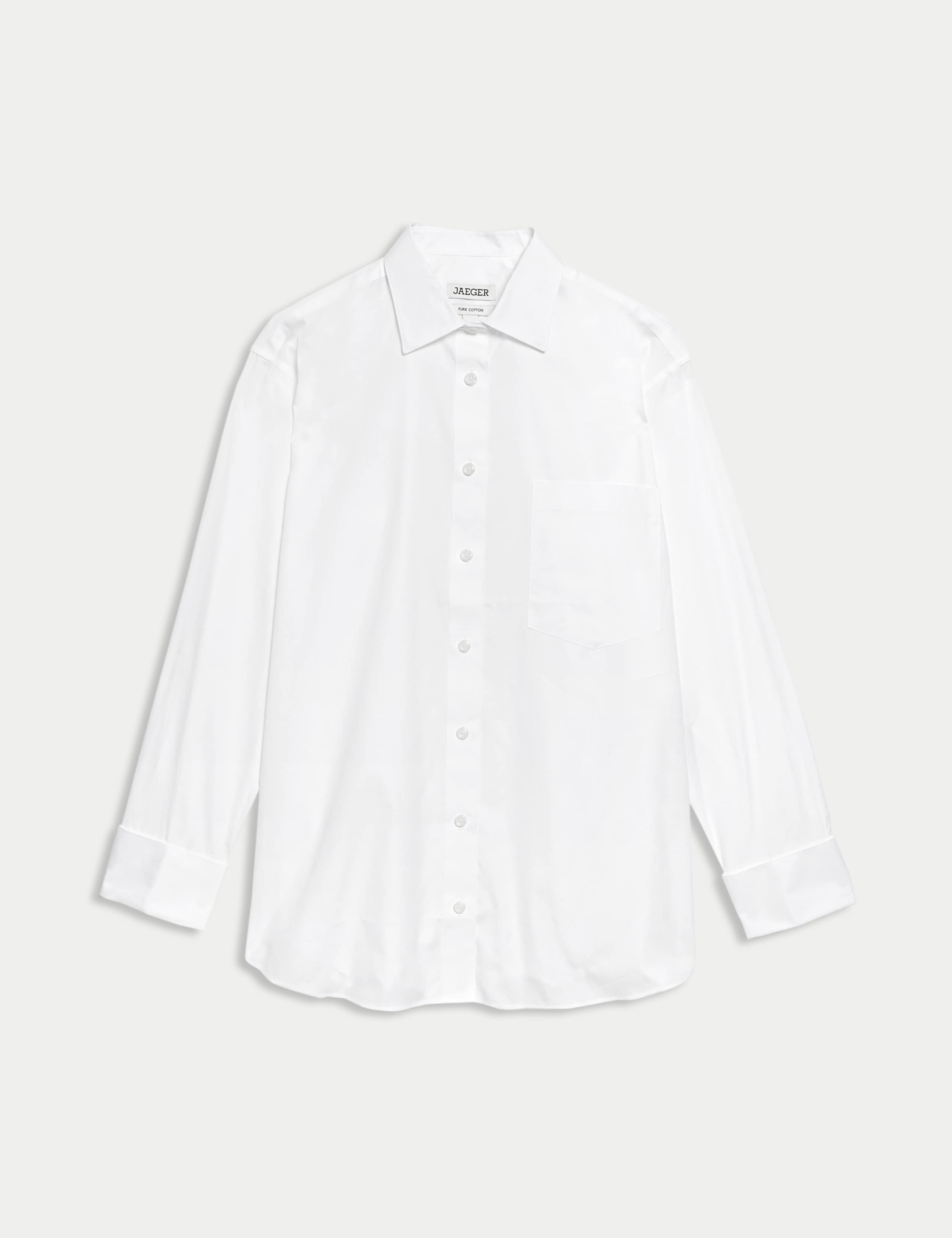 Pure Cotton Double Cuff Relaxed Shirt