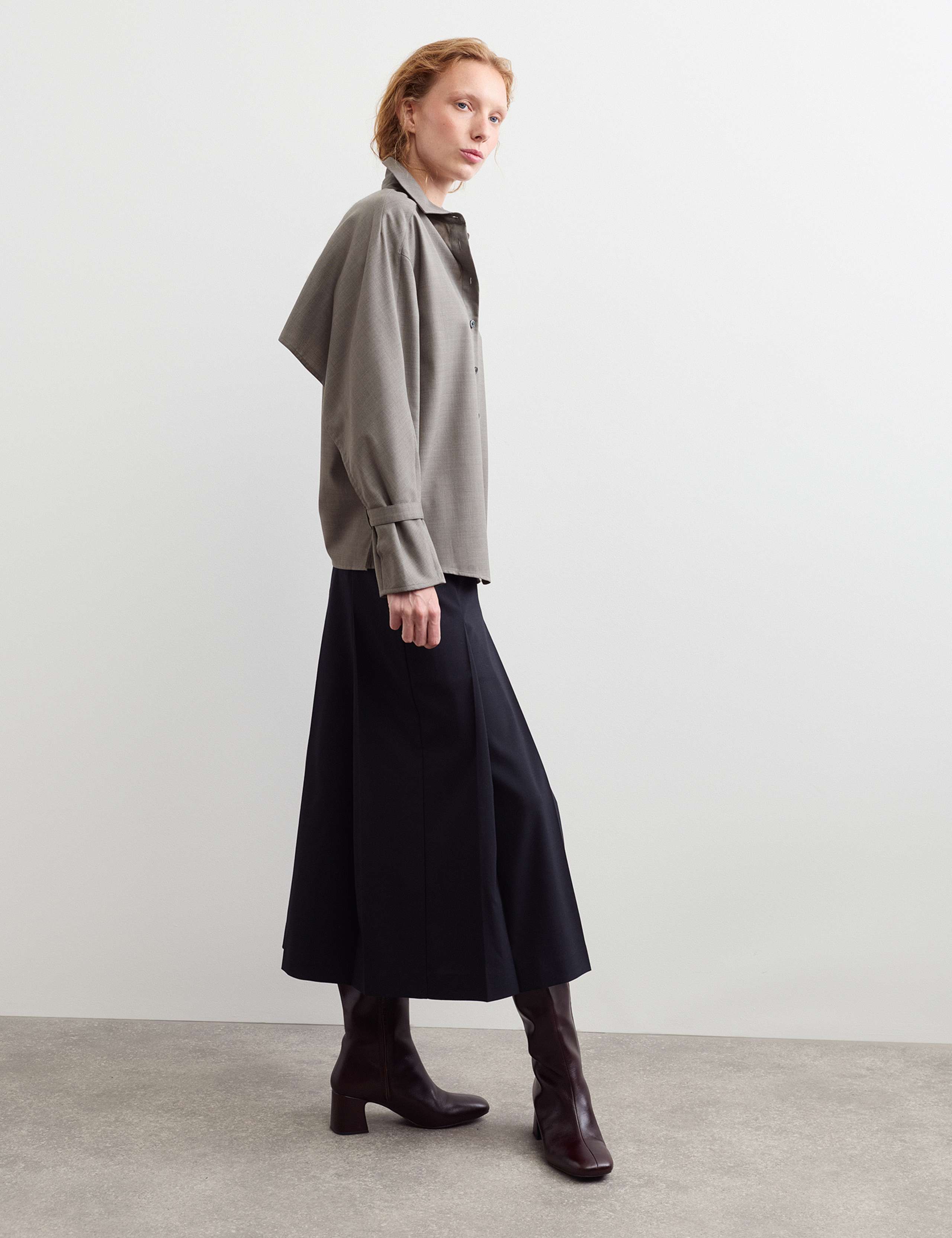Wool Rich Collared Shirt