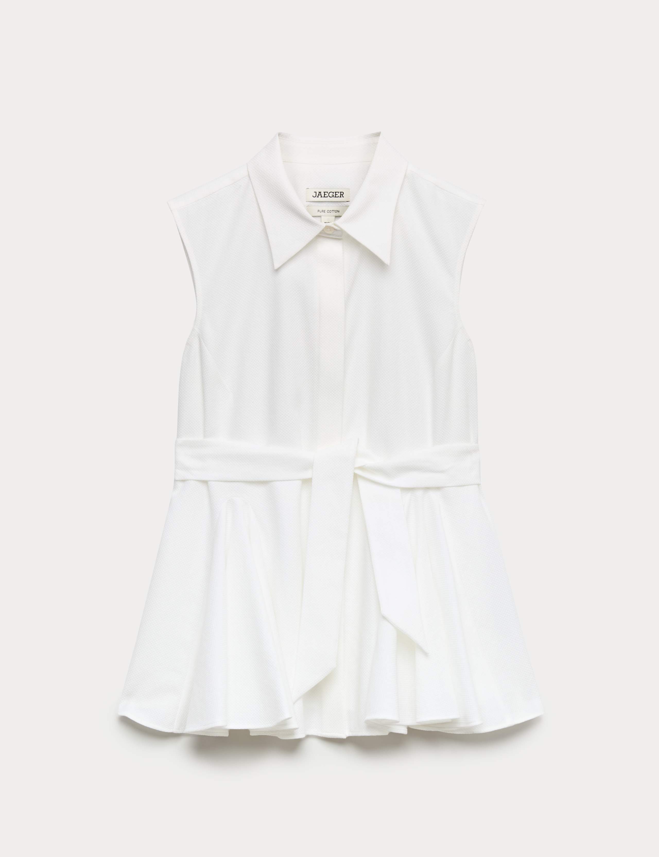Pure Cotton Tie Front Blouse