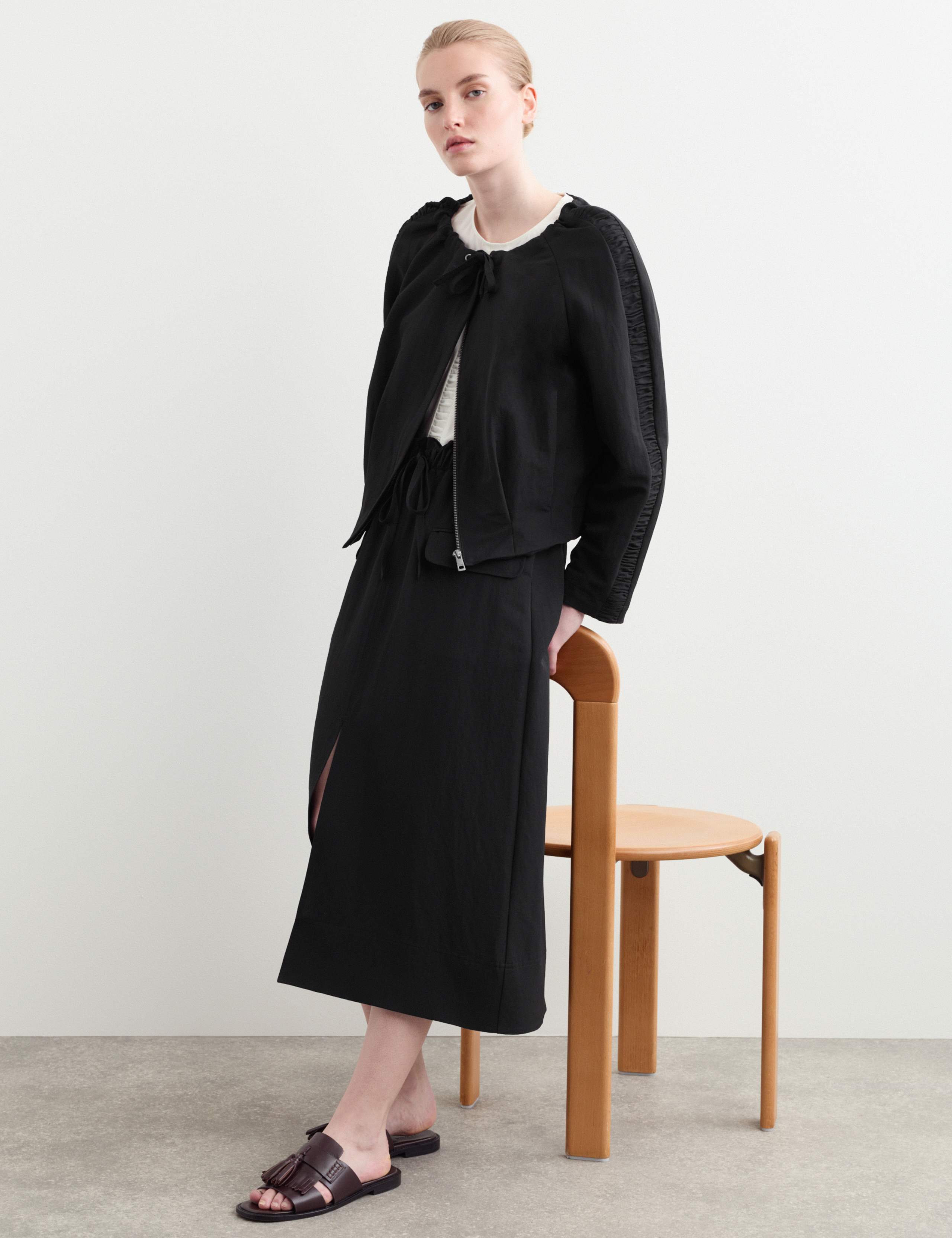Wool Rich Lightweight Relaxed Jacket