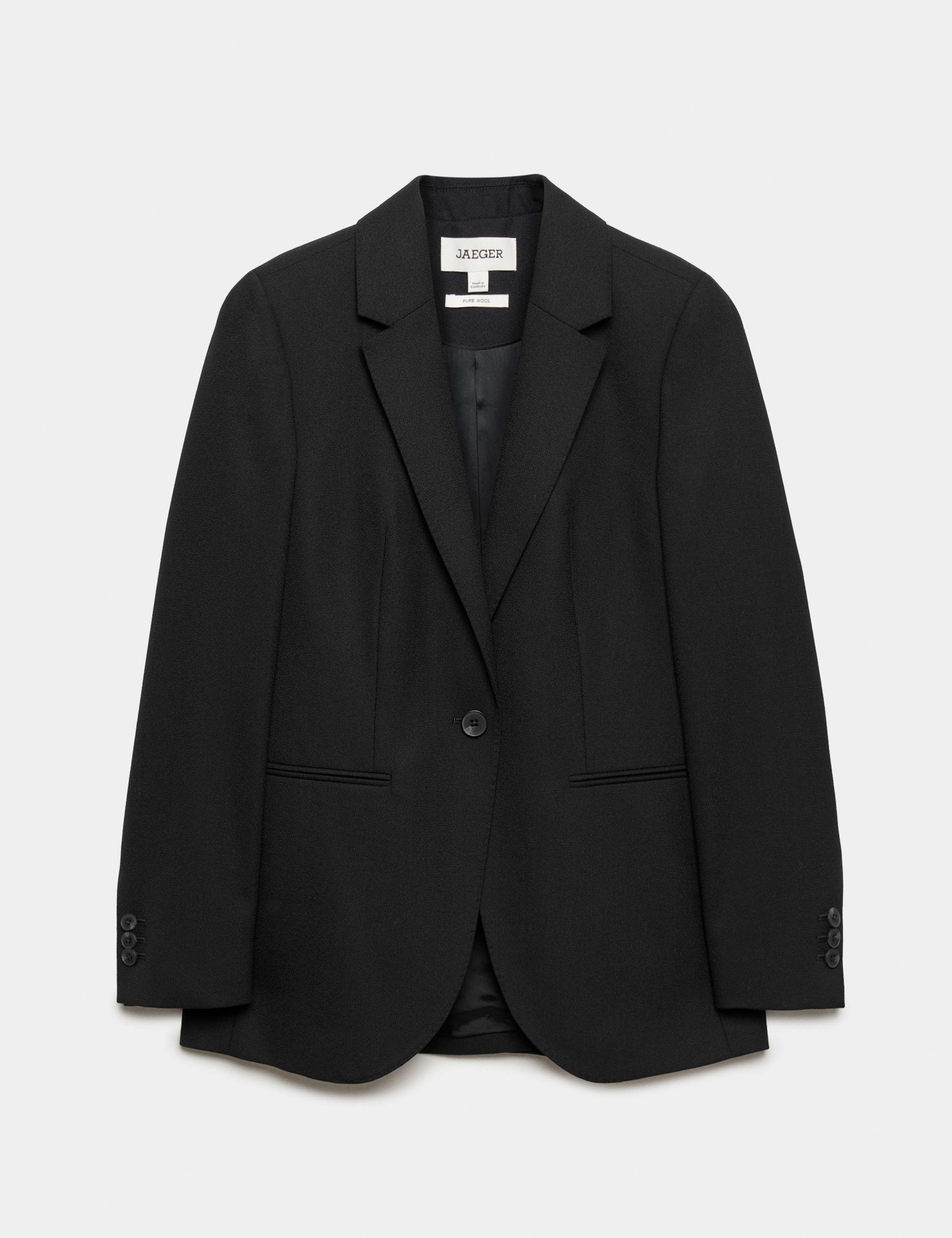 Pure Wool Single Breasted Blazer