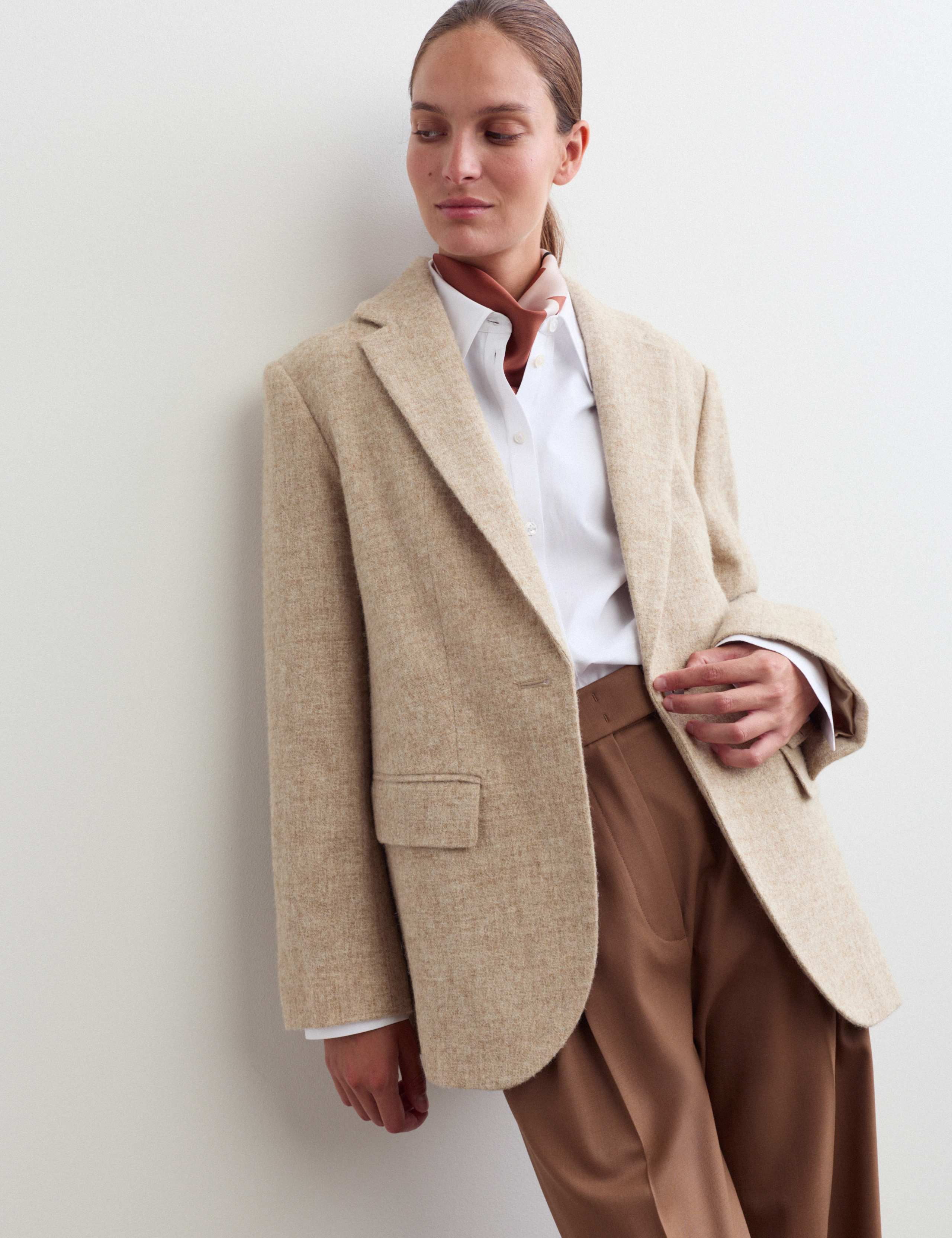 Pure Wool Tailored Jacket