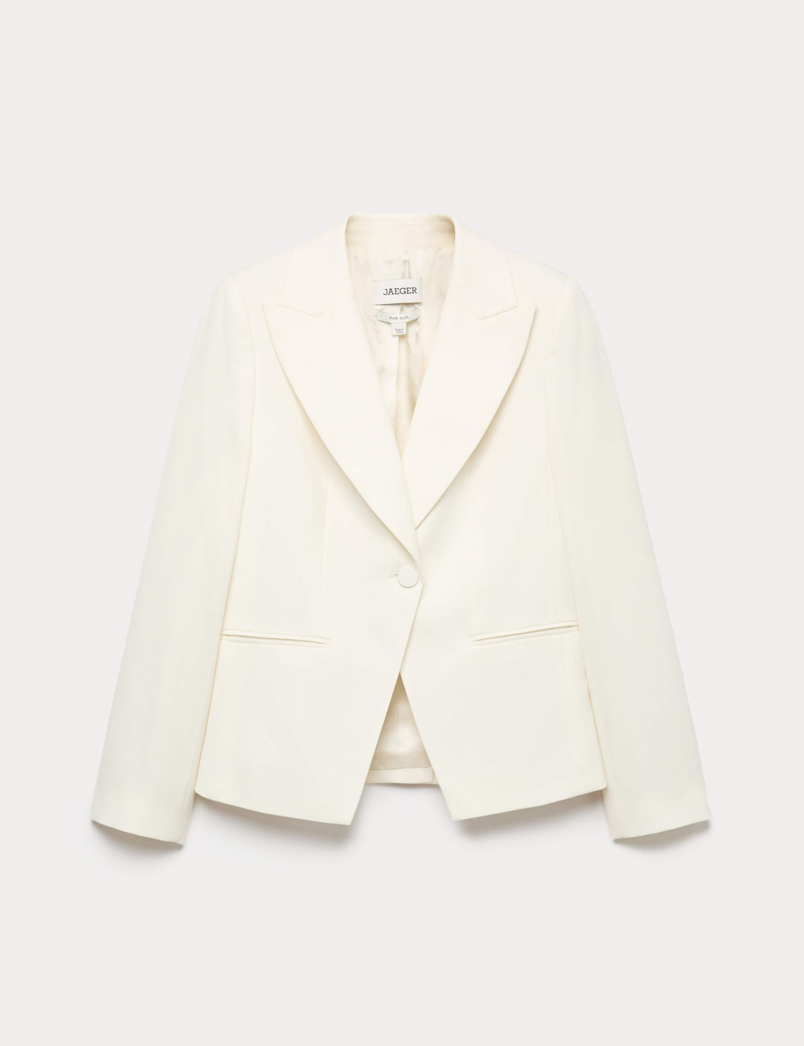 Pure Wool Single Breasted Tuxedo Jacket