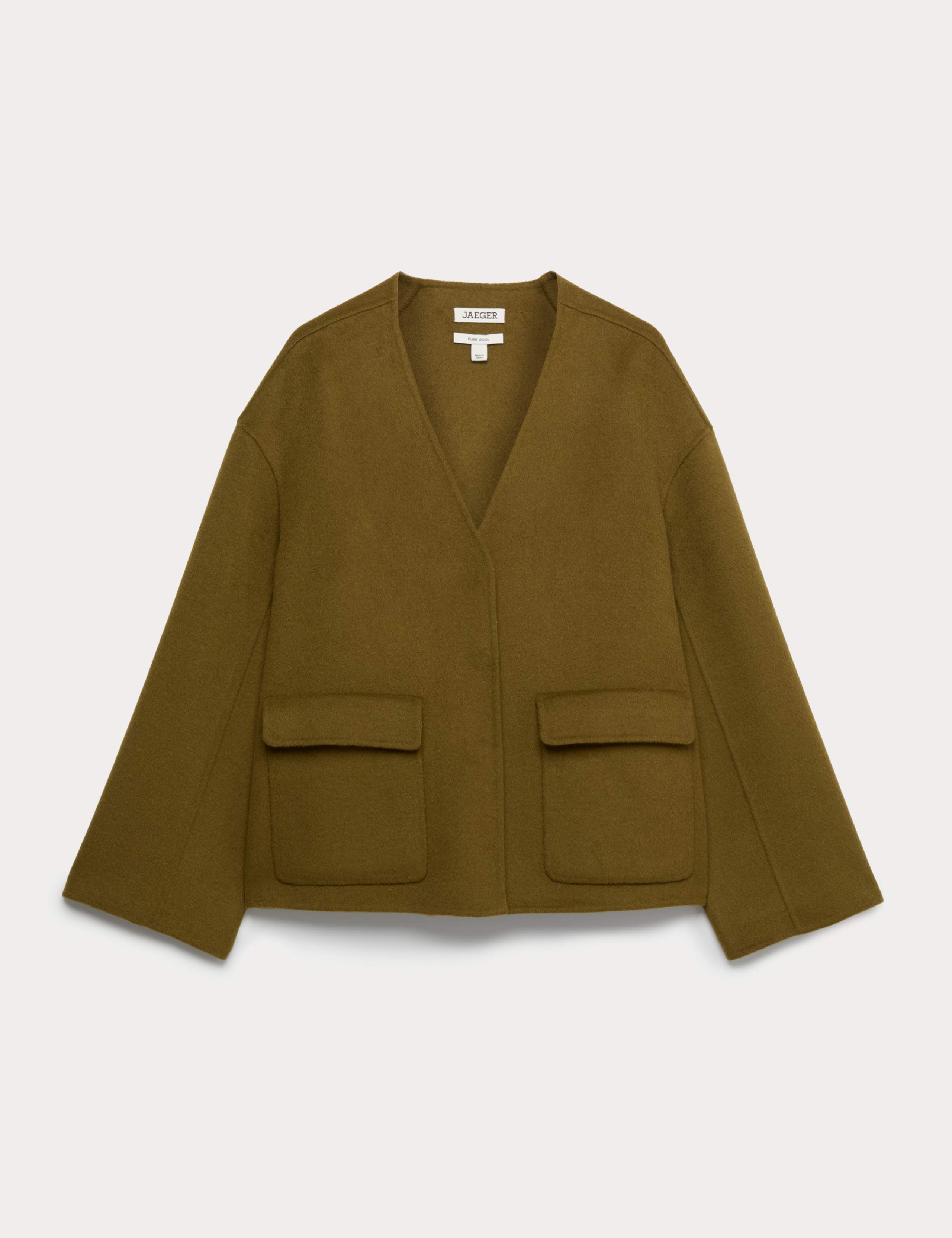 Pure Wool Double-Faced Short Jacket