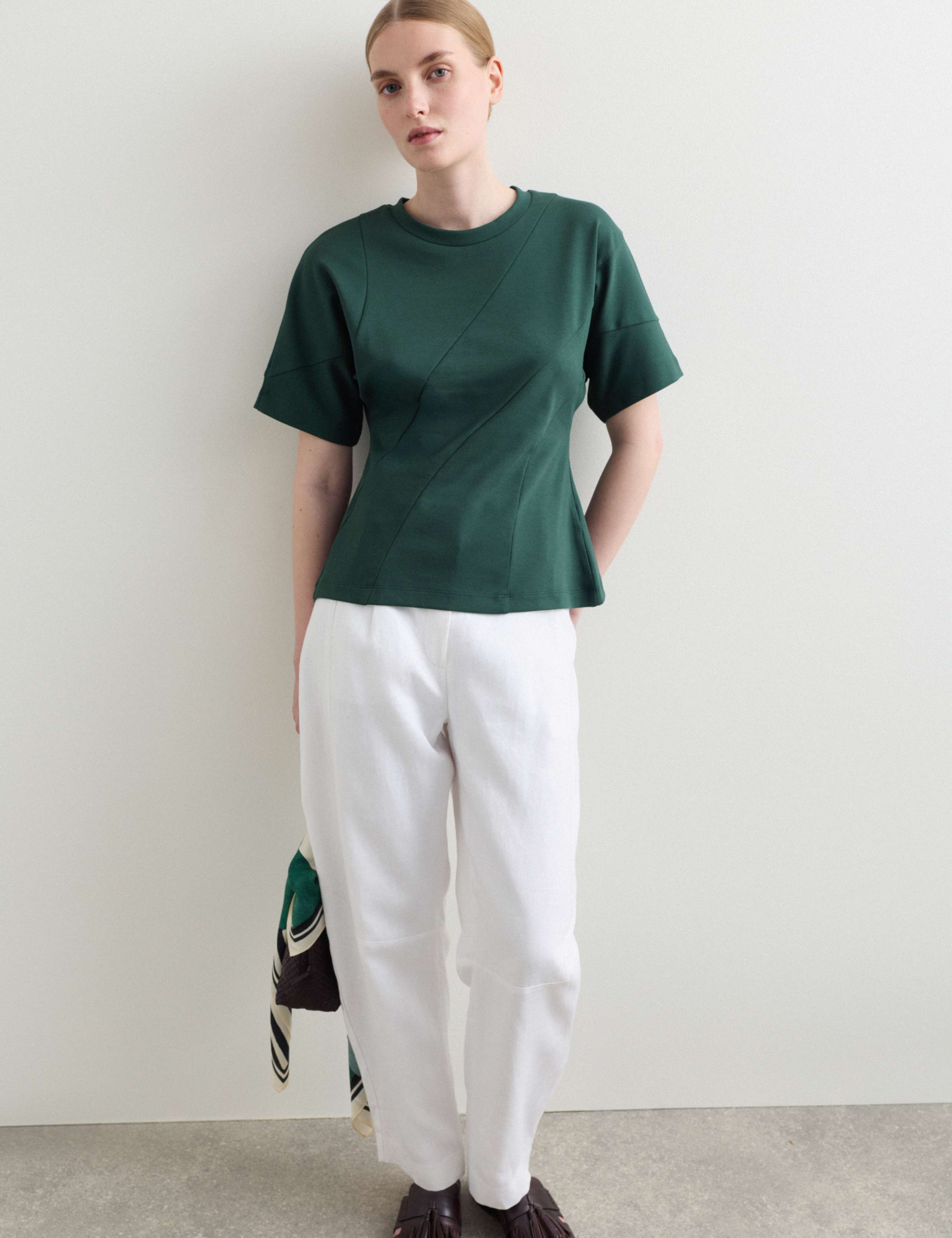 Cotton Modal Twist Detail Top