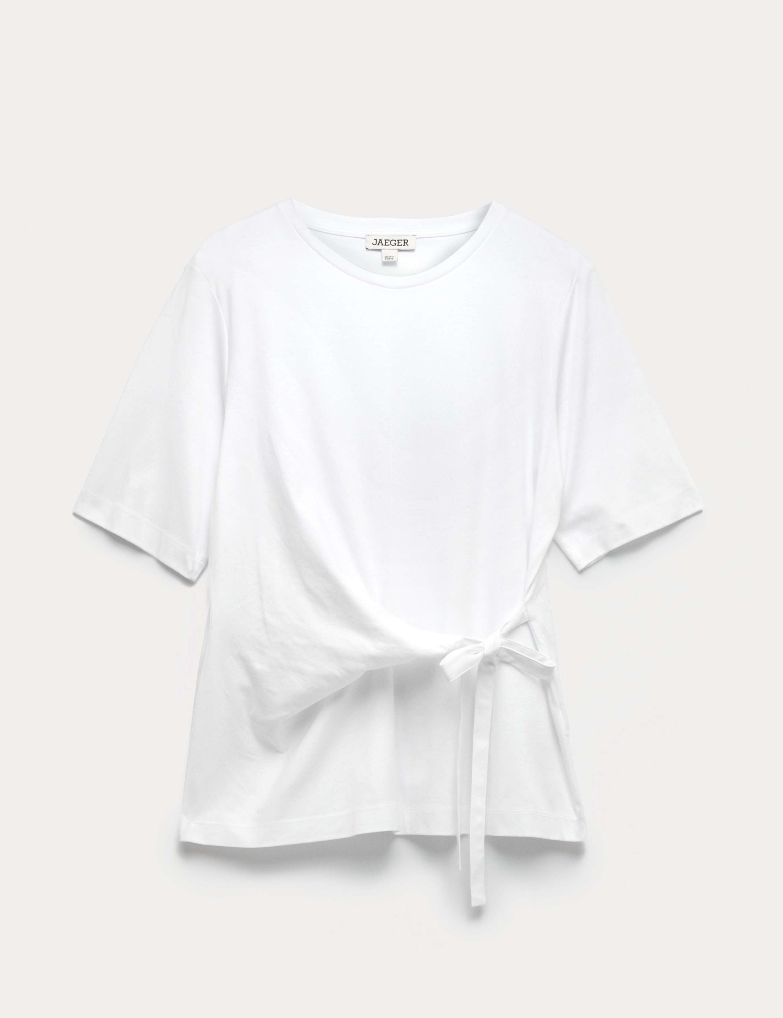 Pure Cotton Tie Waist T-Shirt
