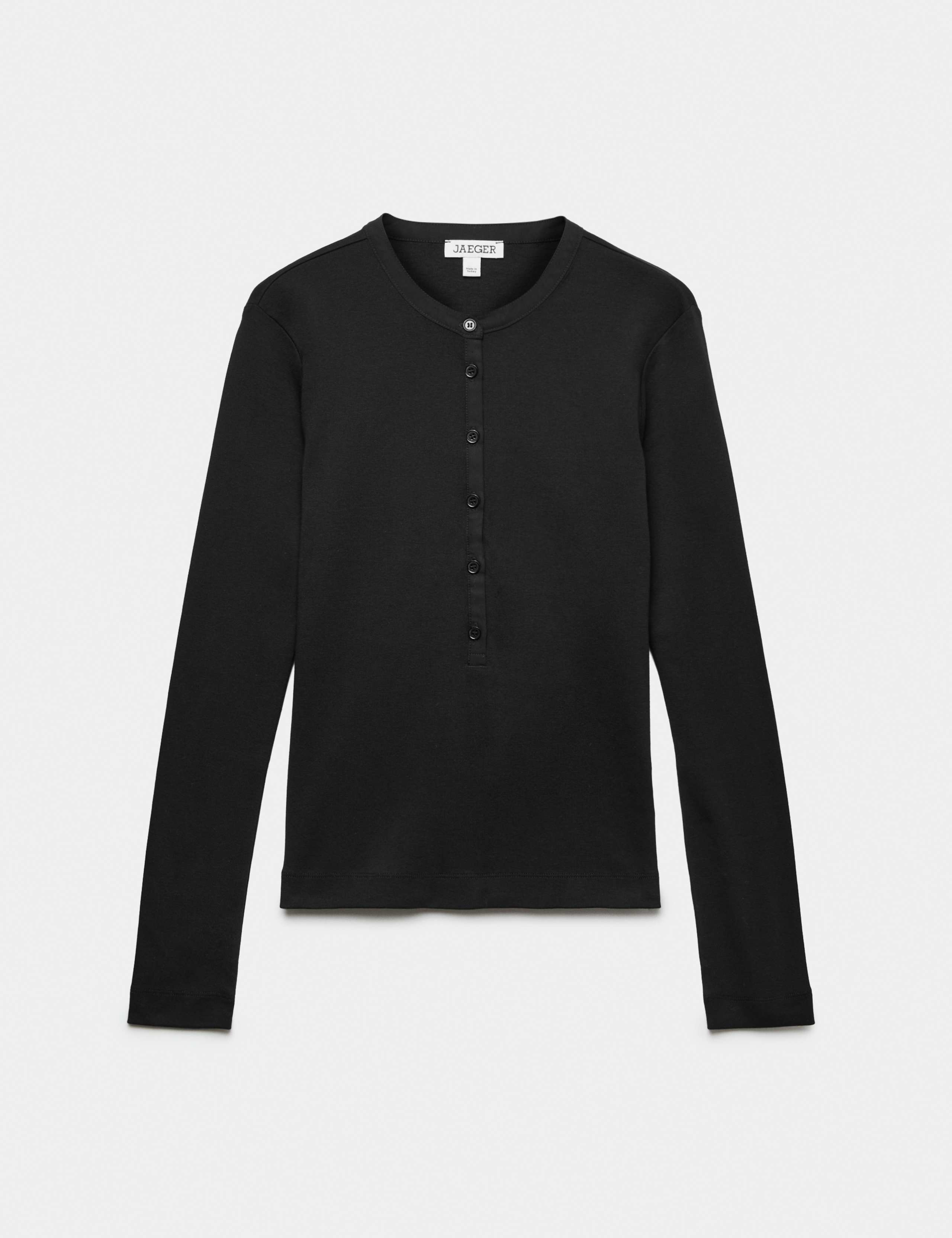 Pure Cotton Henley Top