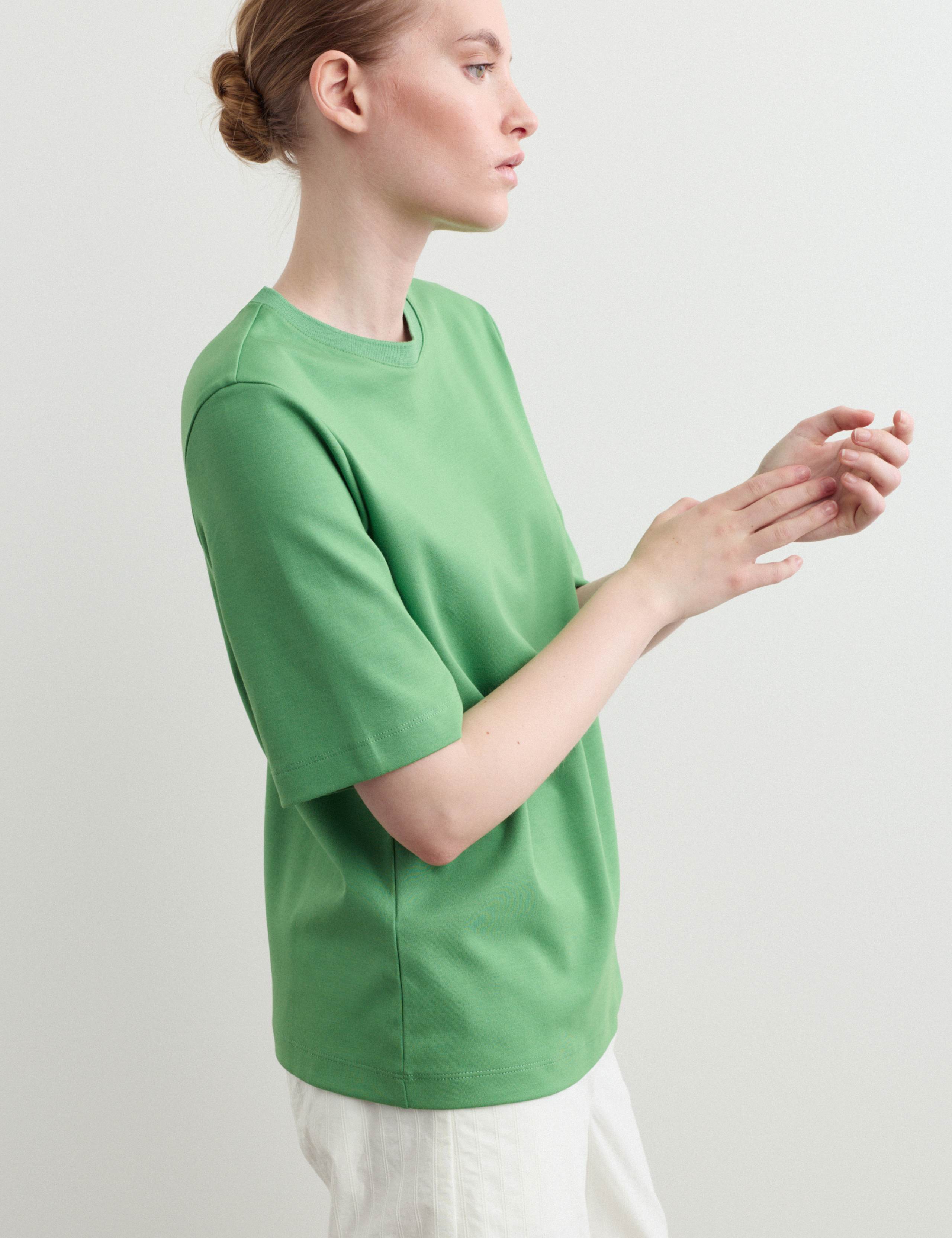 Cotton Modal Blend Crew Neck T-Shirt