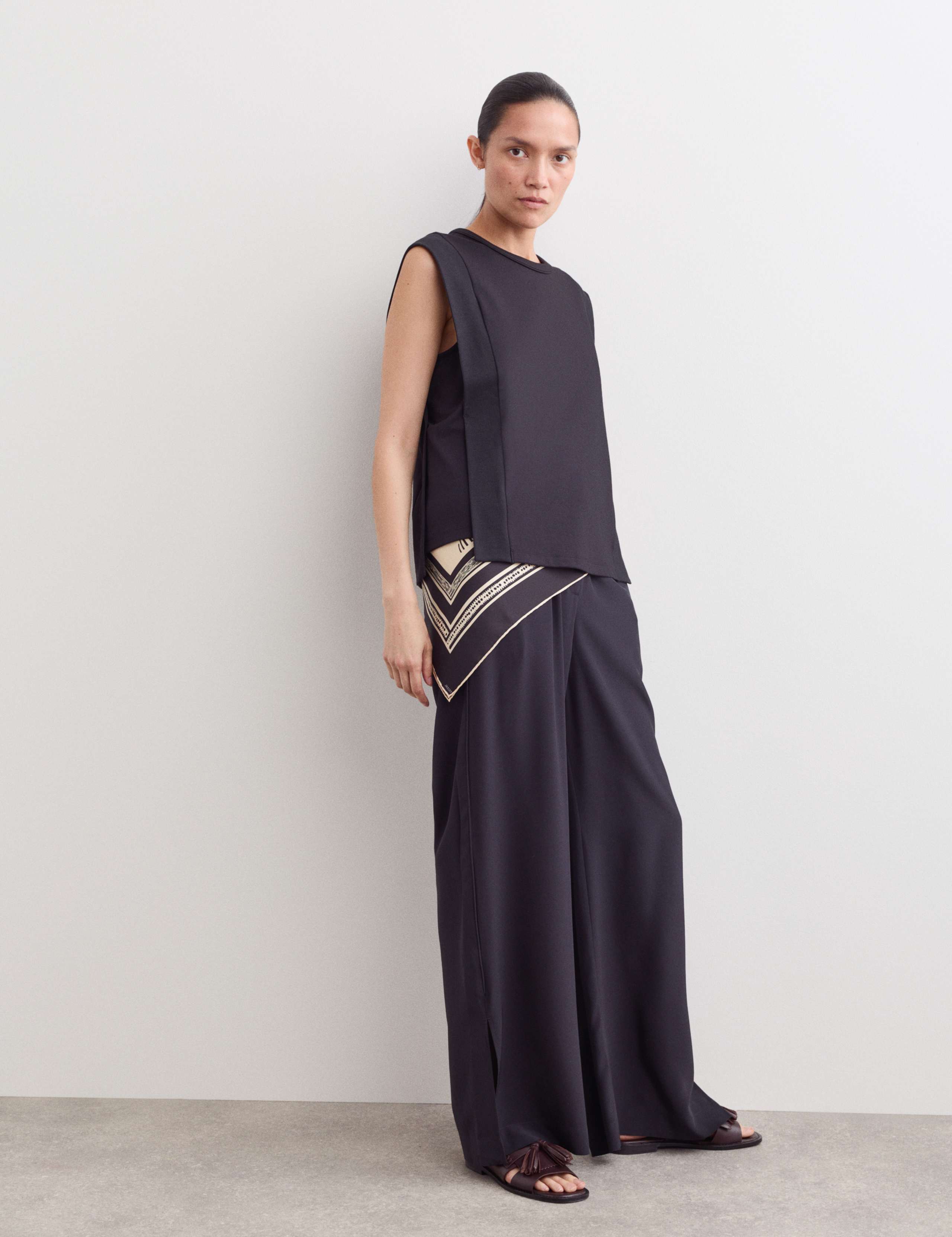 Cotton Modal Blend Ribbed Tank Top