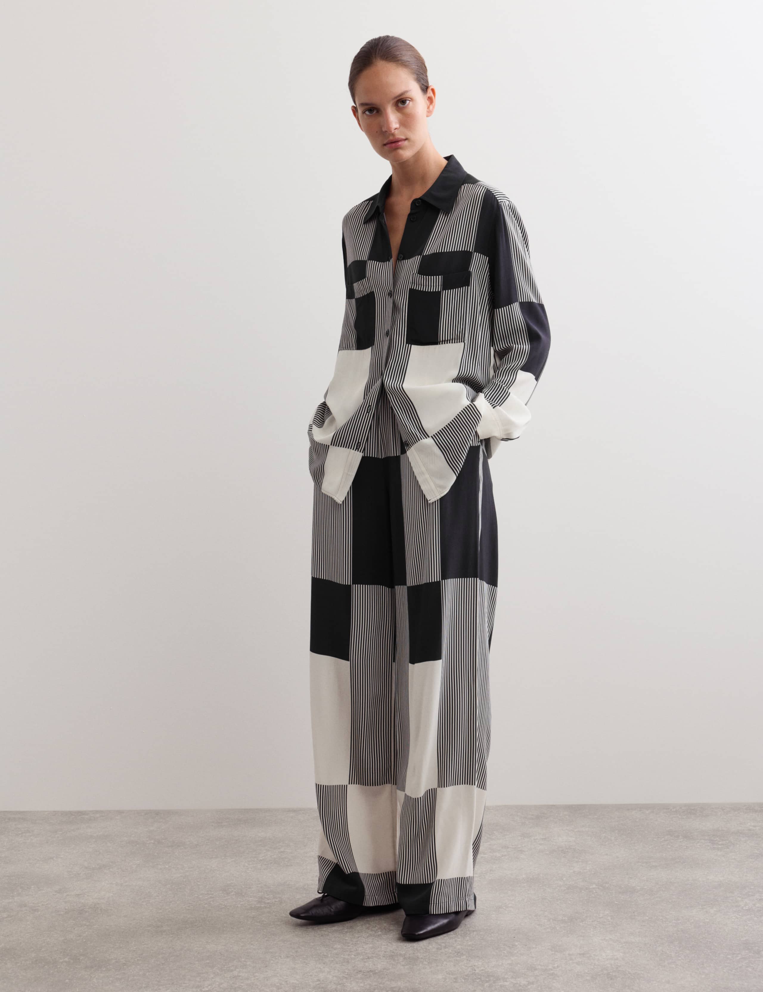 Block Print Ecovero CDC Trouser Co-ord
