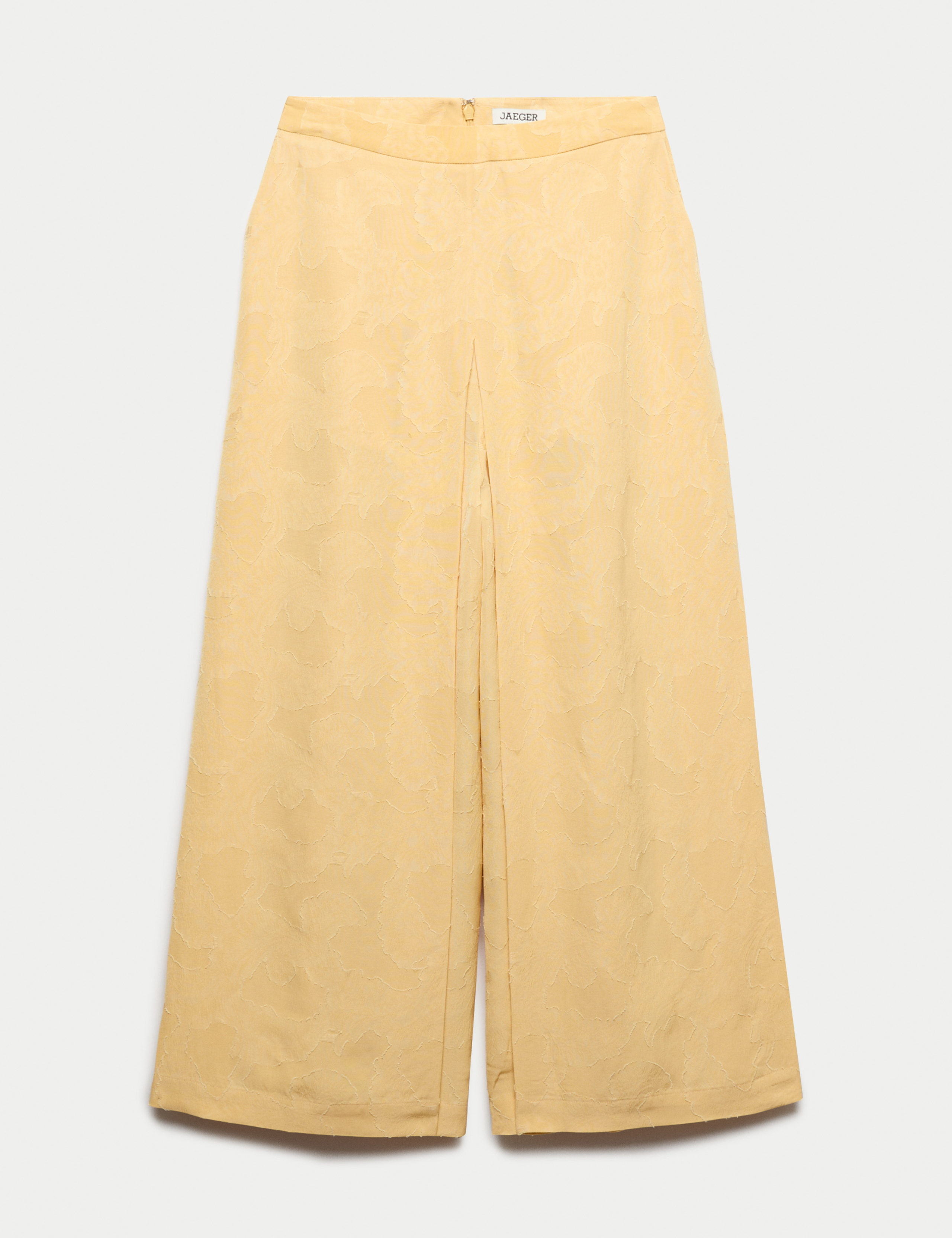 Floral Jacquard Wide Leg Culottes