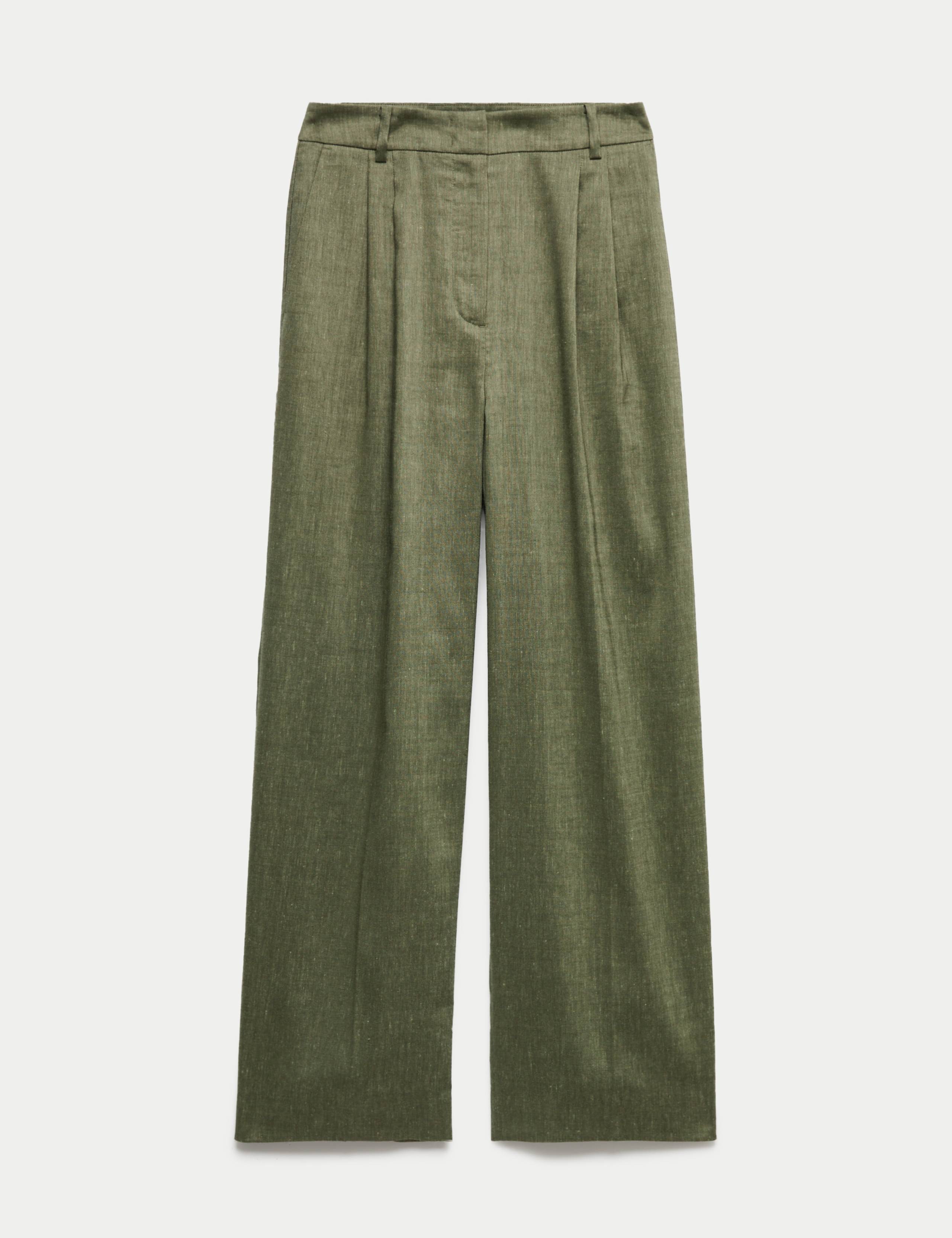 Linen Blend Relaxed Utility Shirt & Trouser Set 1 of 6