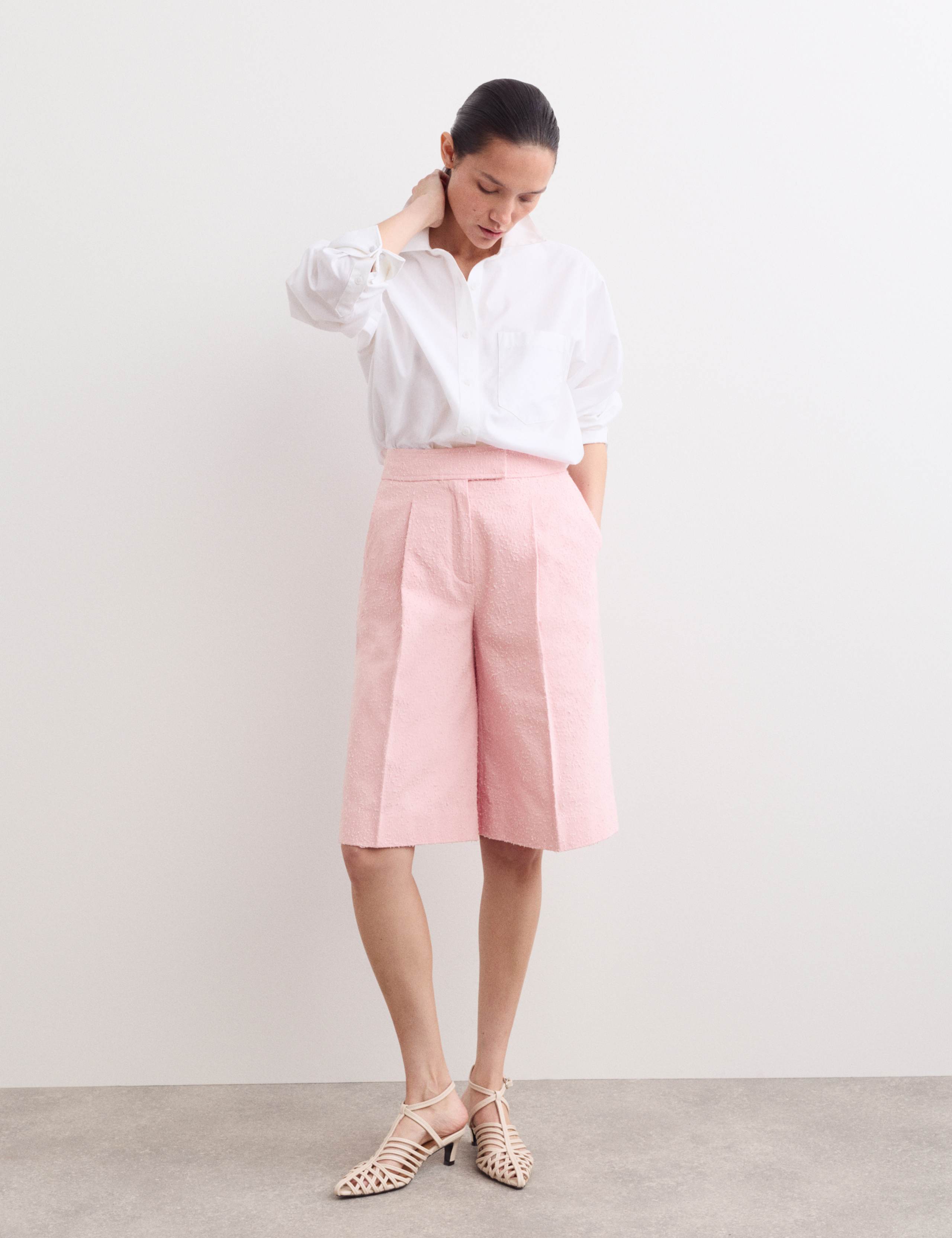 Pure Cotton Textured Shorts