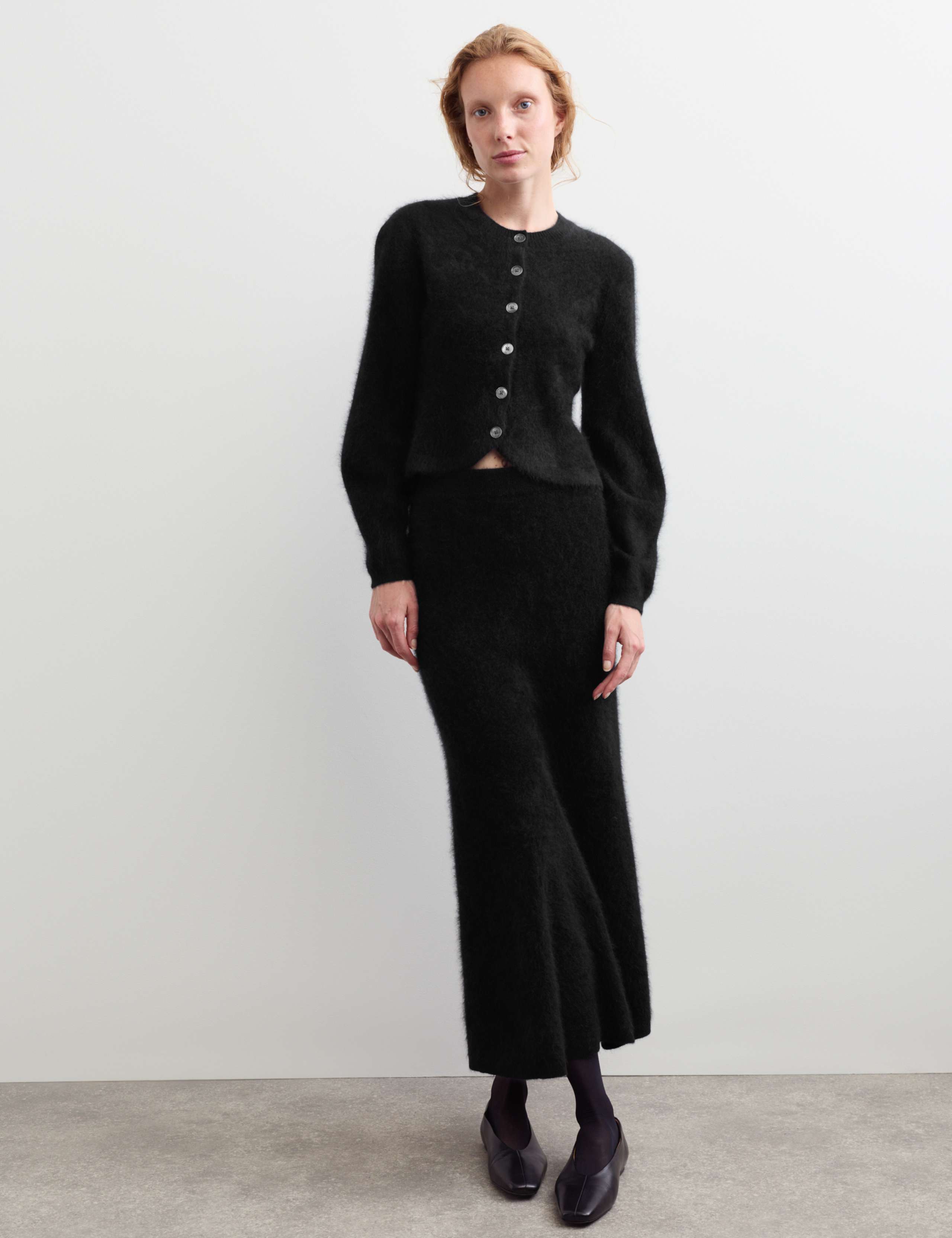 Midaxi Skirt with Cashmere