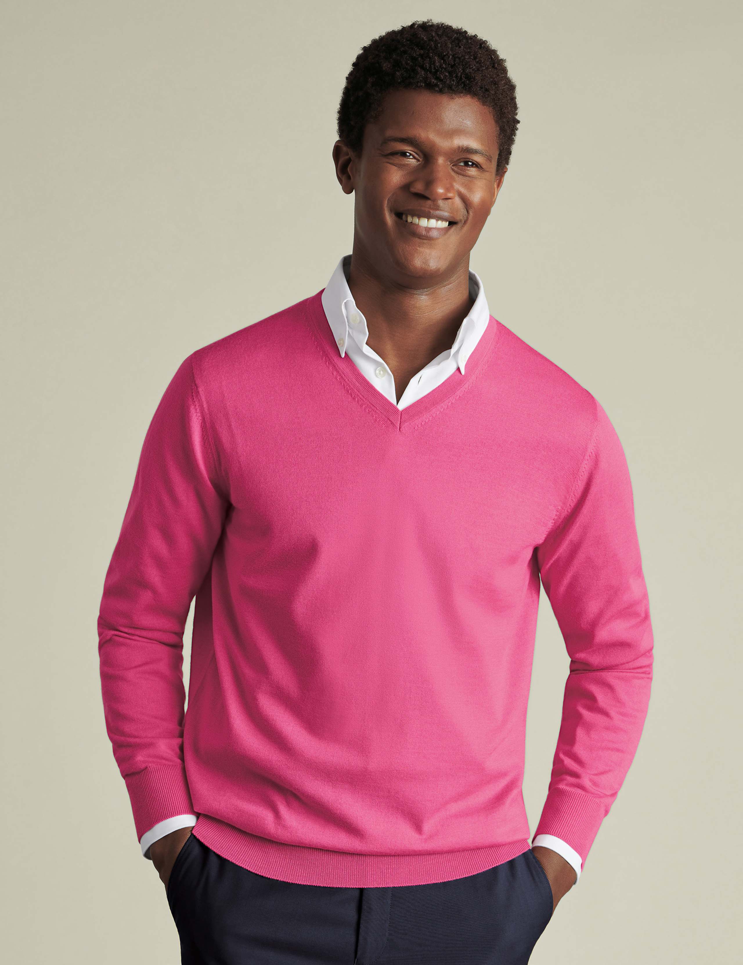 Pure Merino Wool V-Neck Jumper