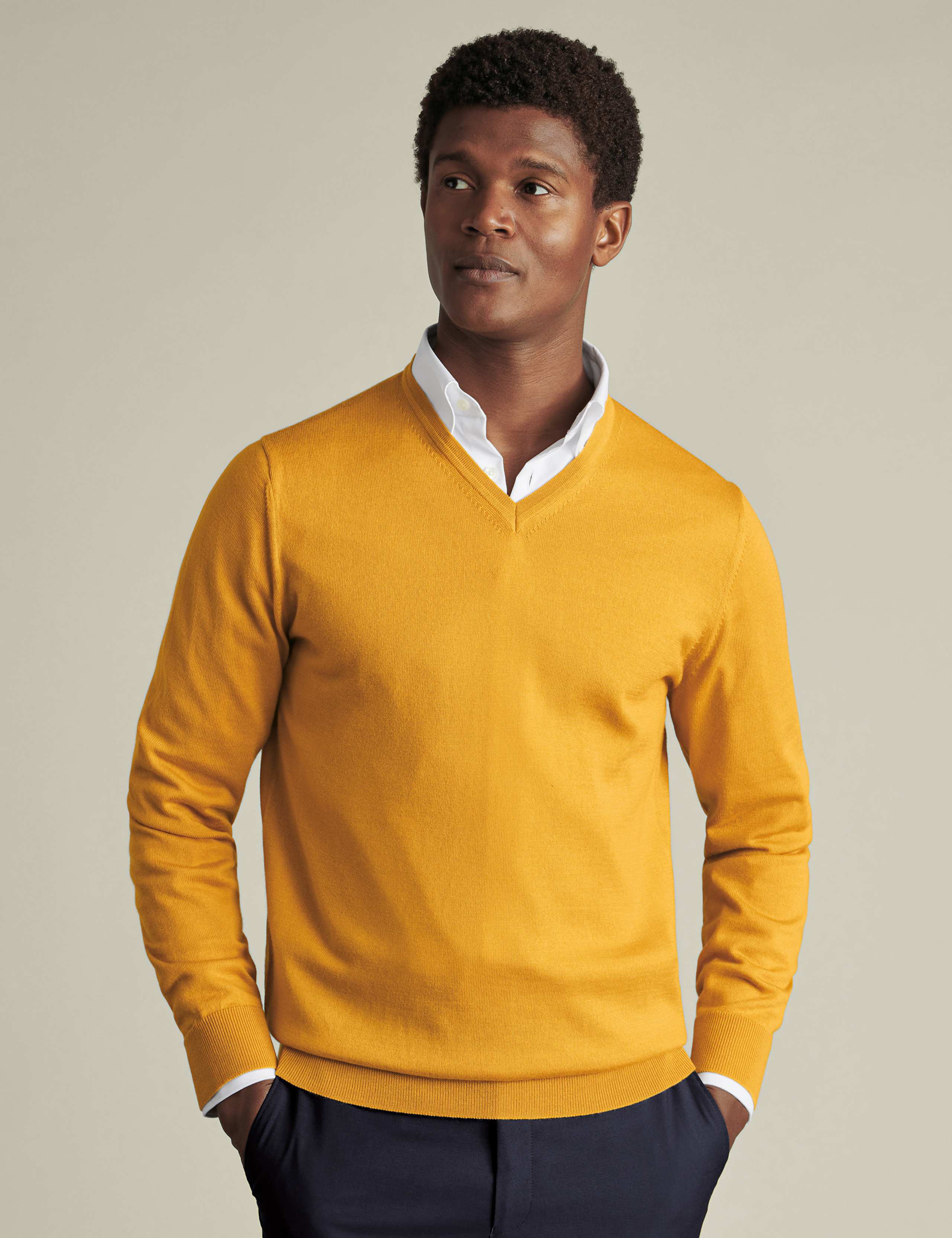 Pure Merino Wool V-Neck Jumper