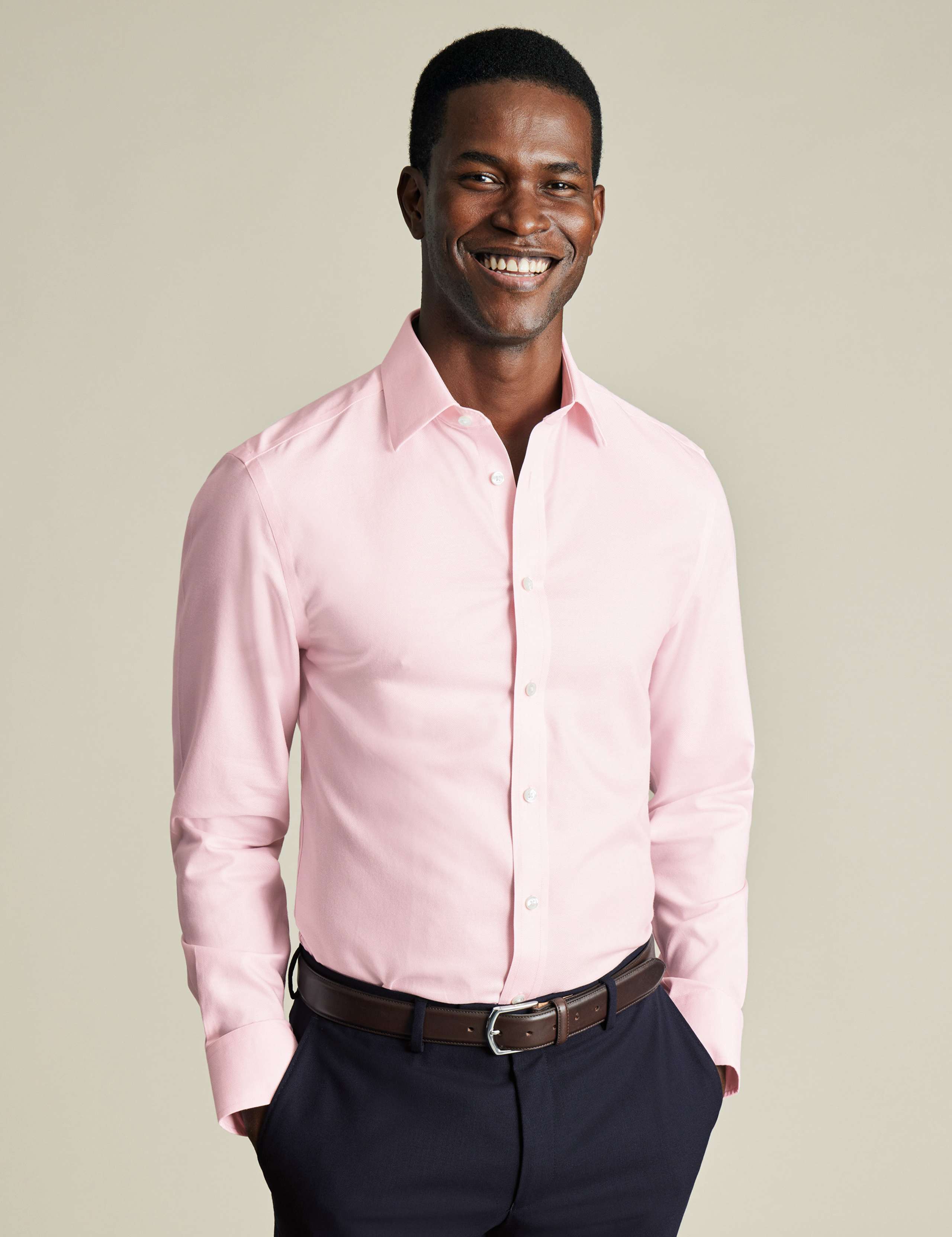 Slim Fit Non Iron Pure Cotton Oxford Shirt