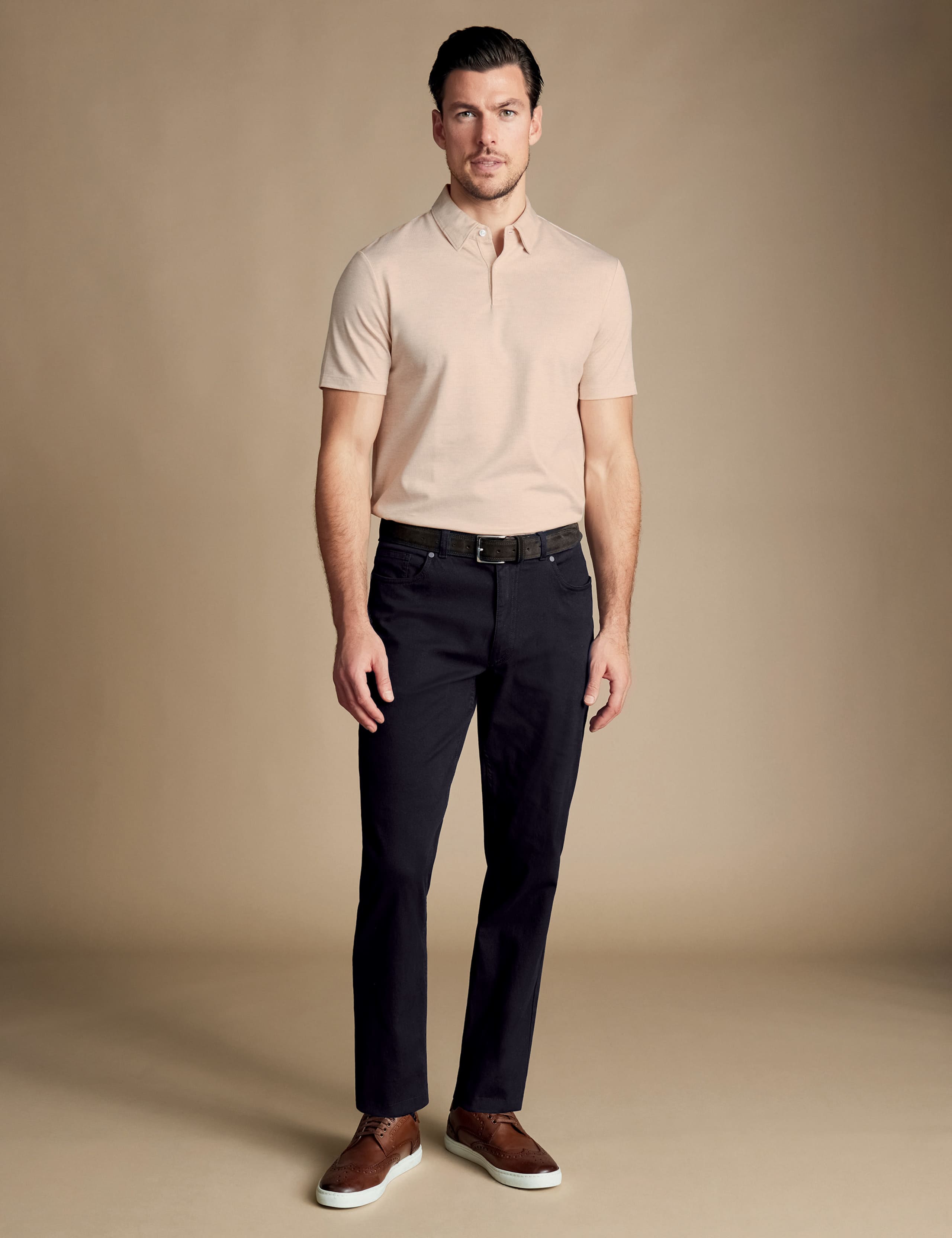 Slim Fit Twill 5 Pocket Jeans