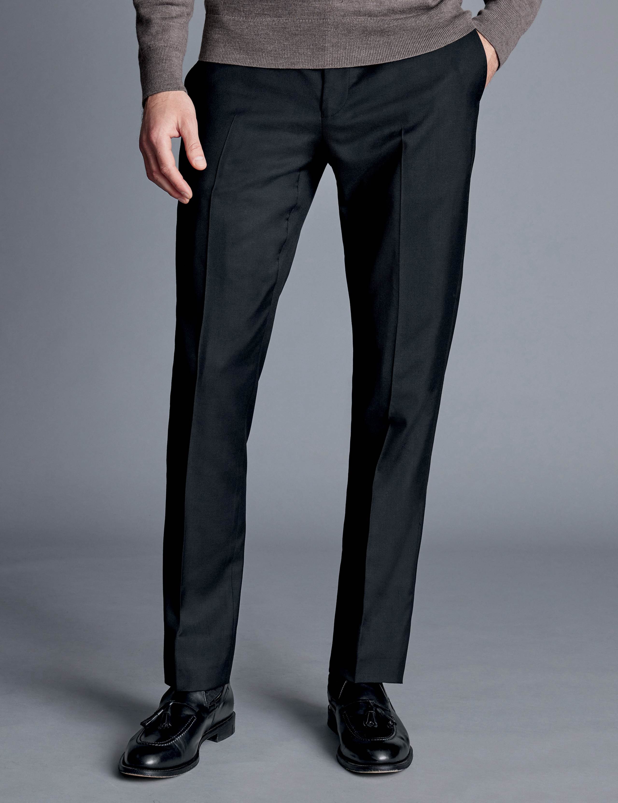 Regular Fit Pure Wool Suit Trousers