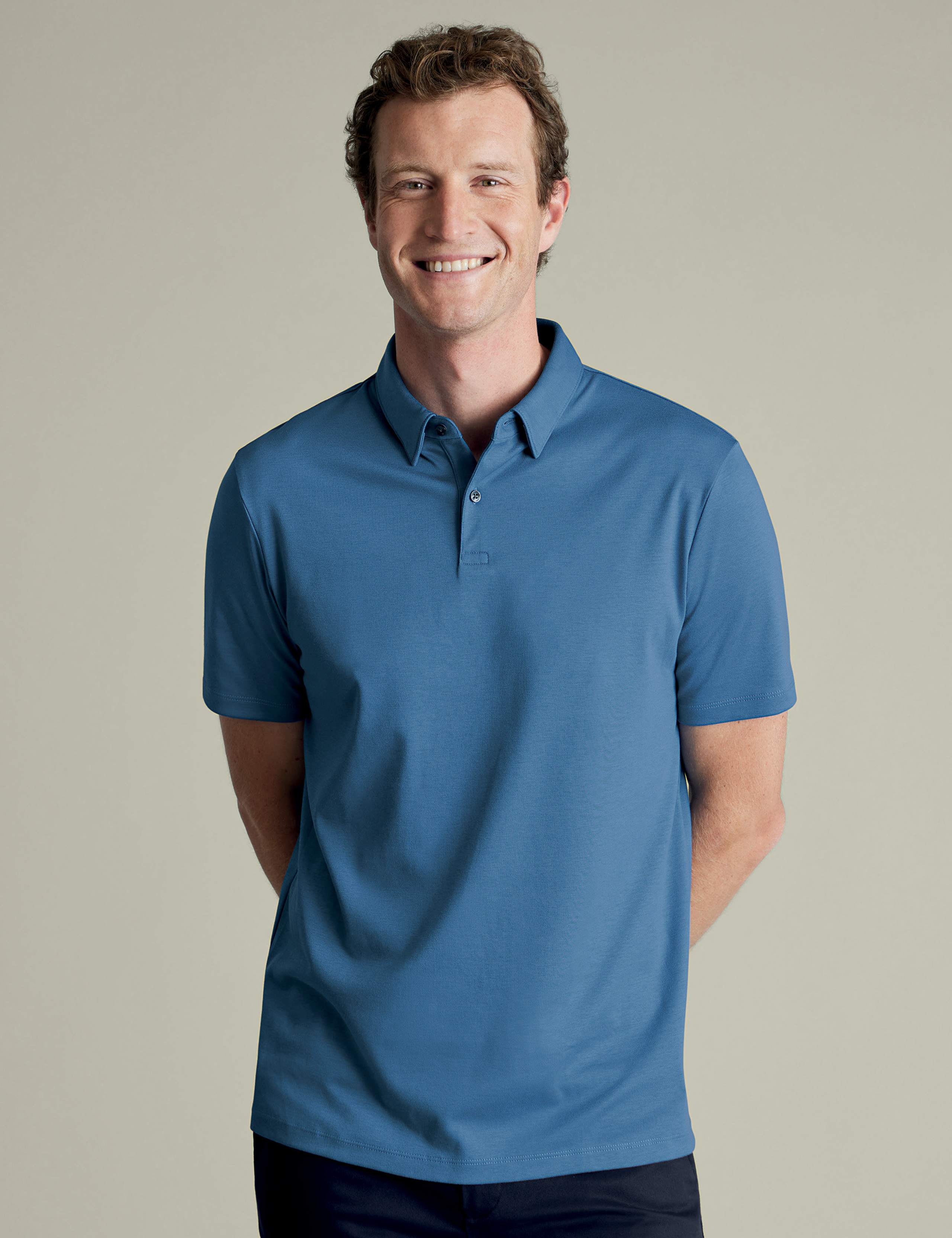 Pure Cotton Jersey Polo Shirt