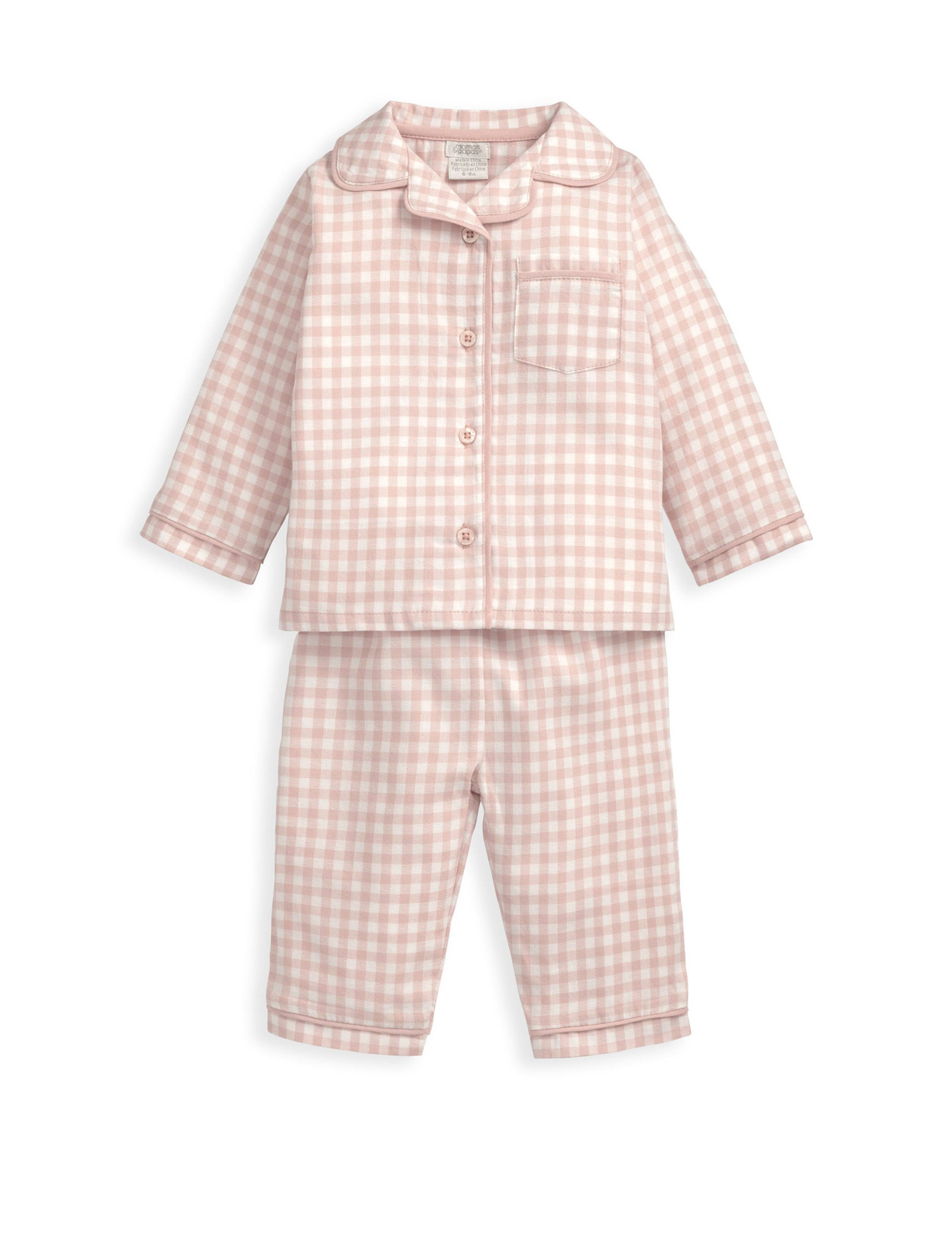 Pink Check Woven Pyjamas (6 Mths-3 yrs)