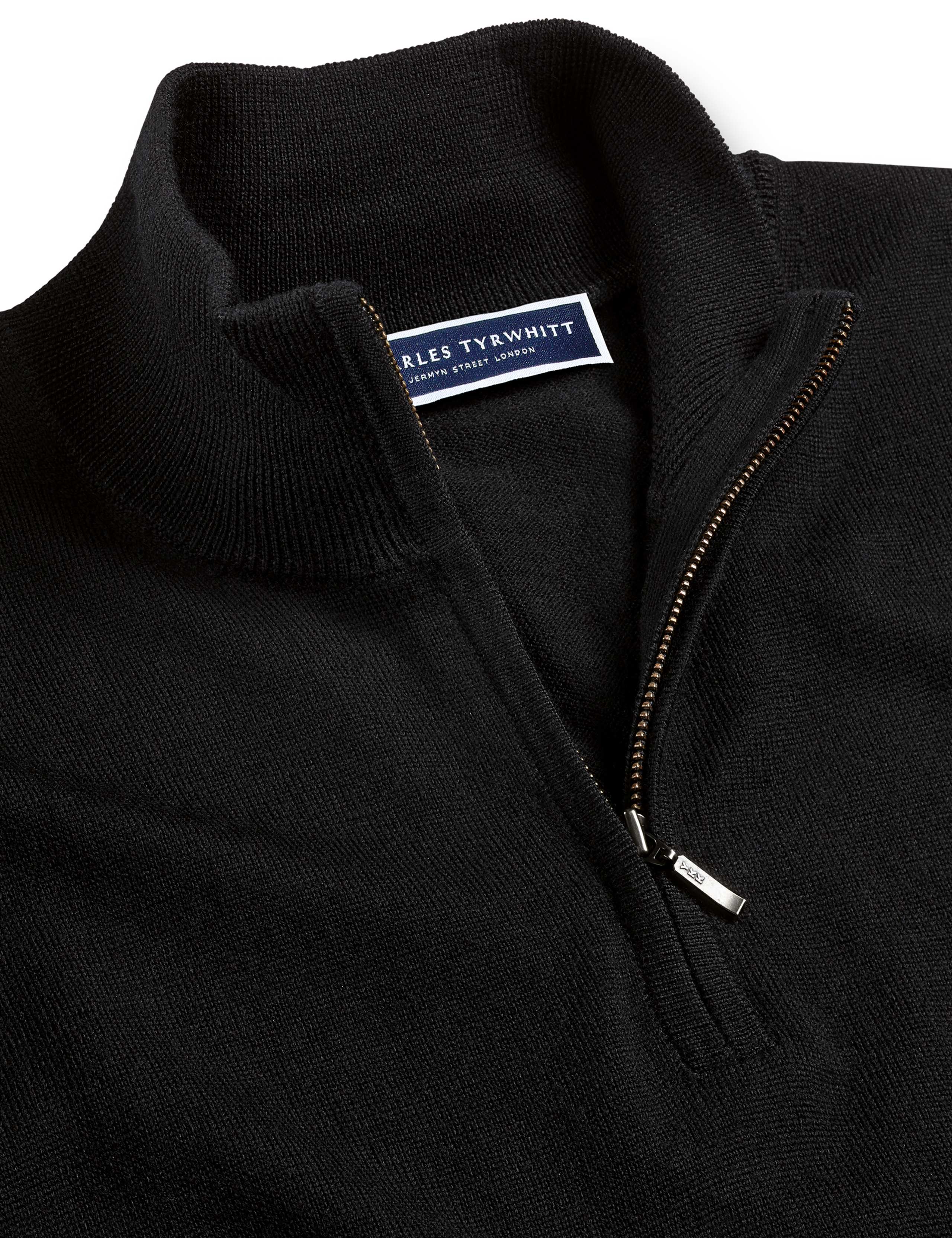 Pure Merino Wool Half Zip Jumper
