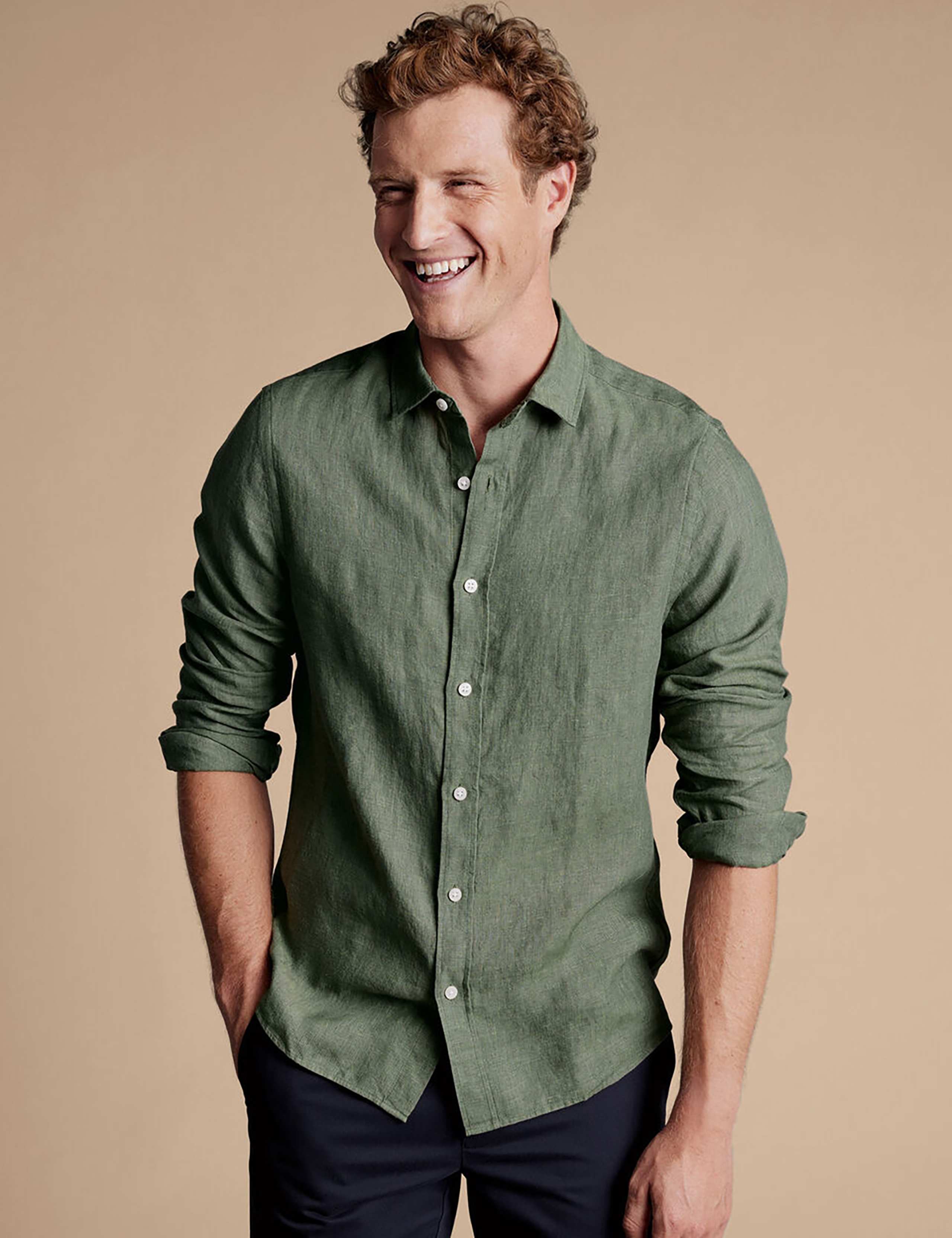 Slim Fit Pure Linen Shirt
