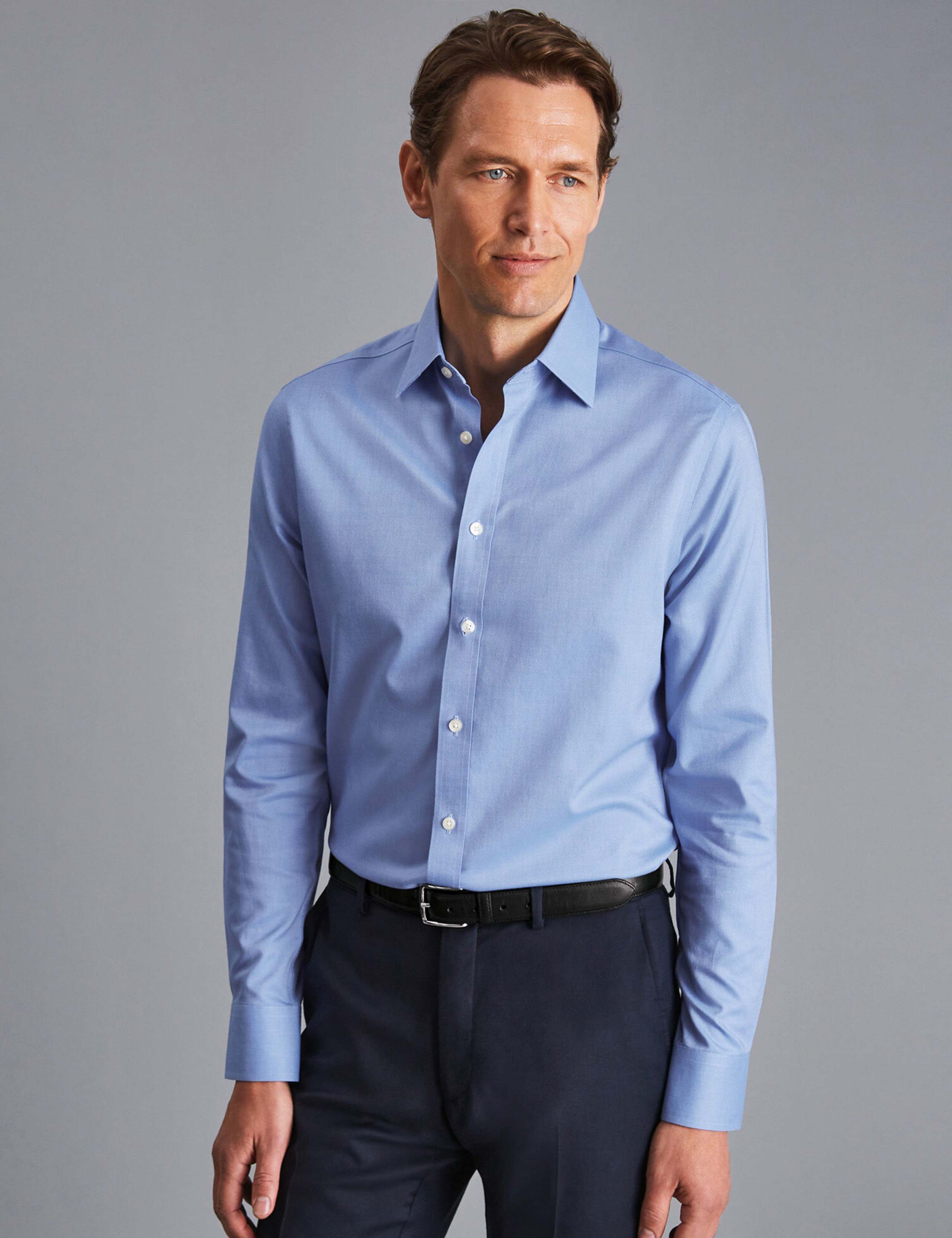 Slim Fit Non Iron Pure Cotton Oxford Shirt