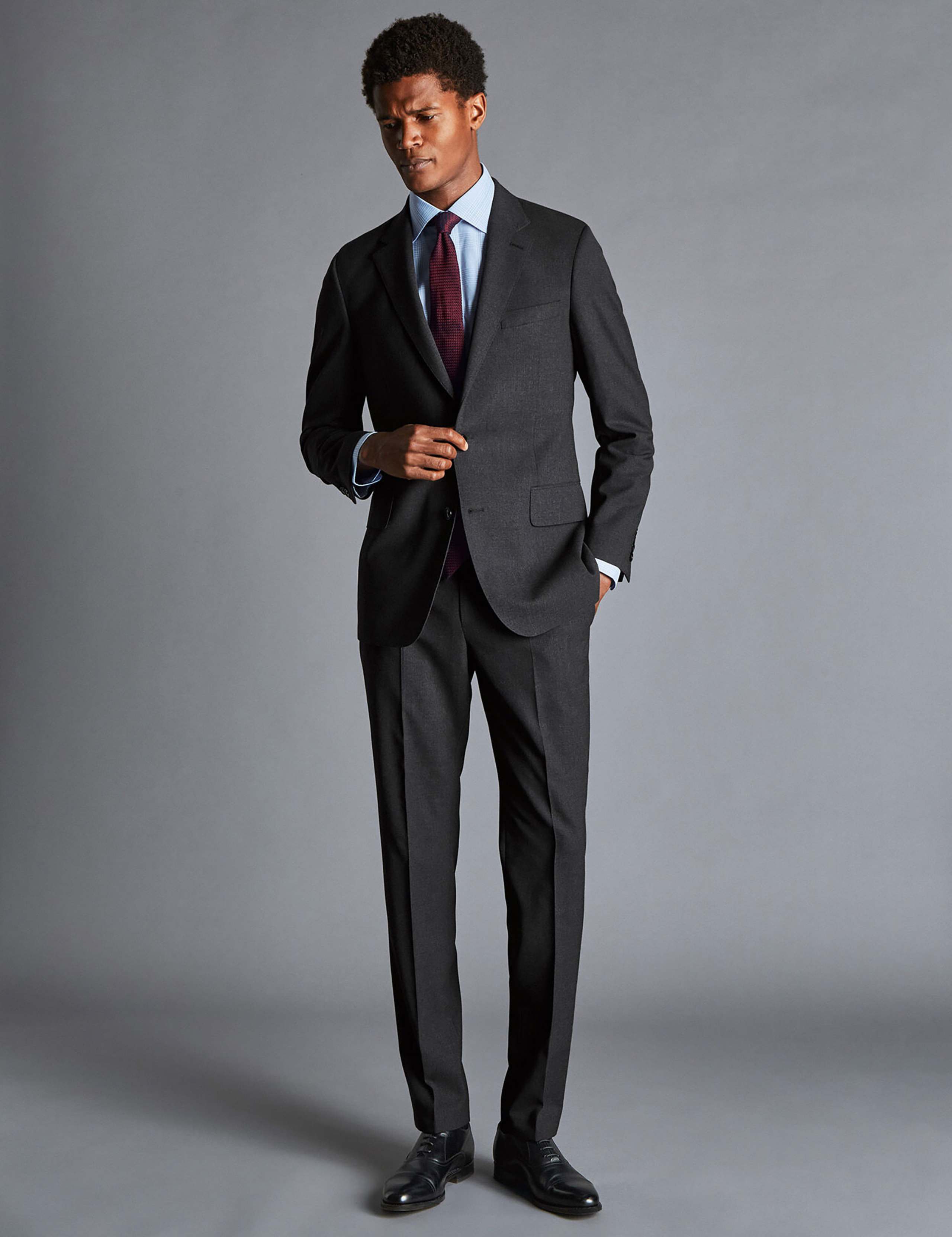 Slim Fit Super 120s Wool Suit Jacket