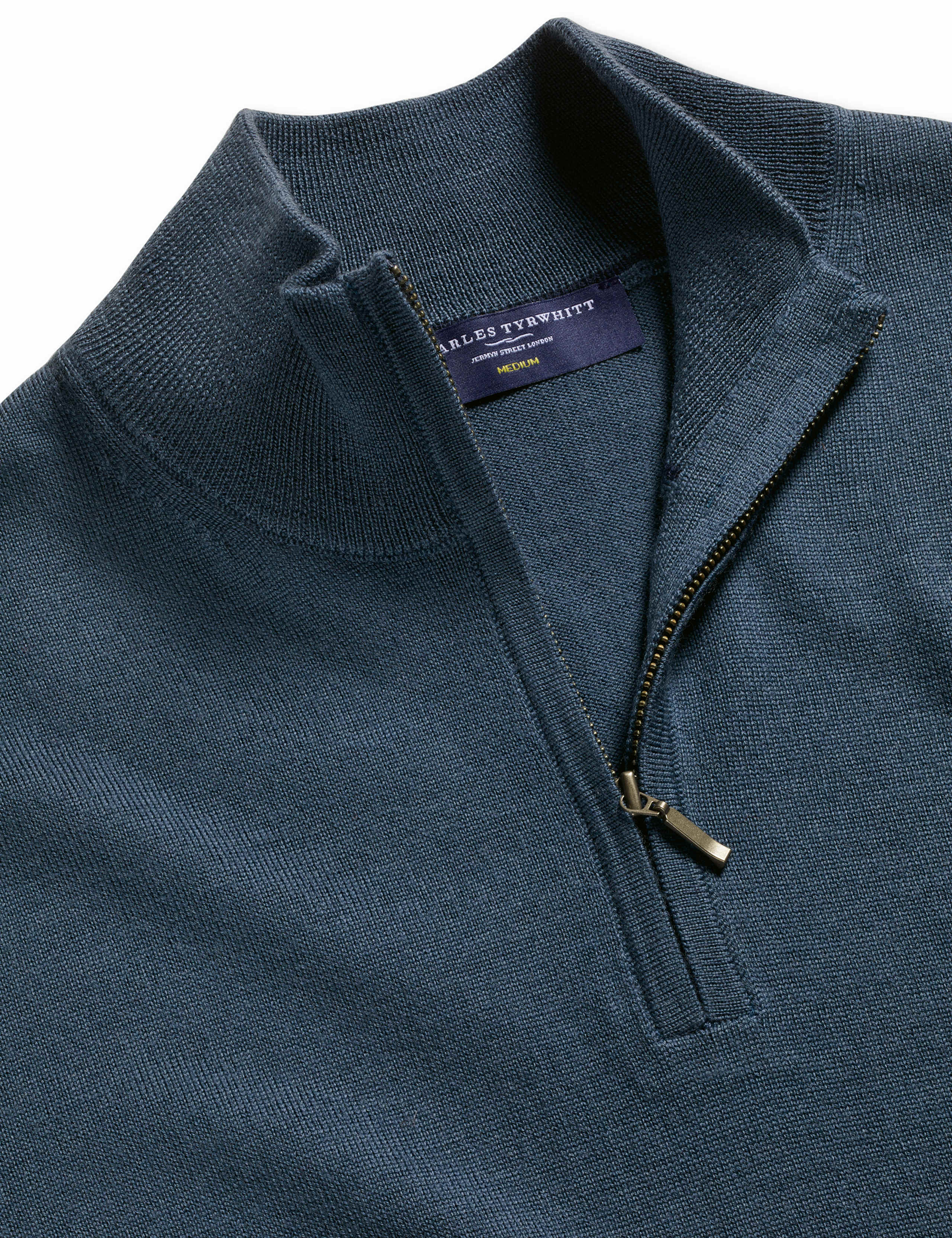 Pure Merino Wool Half Zip Jumper