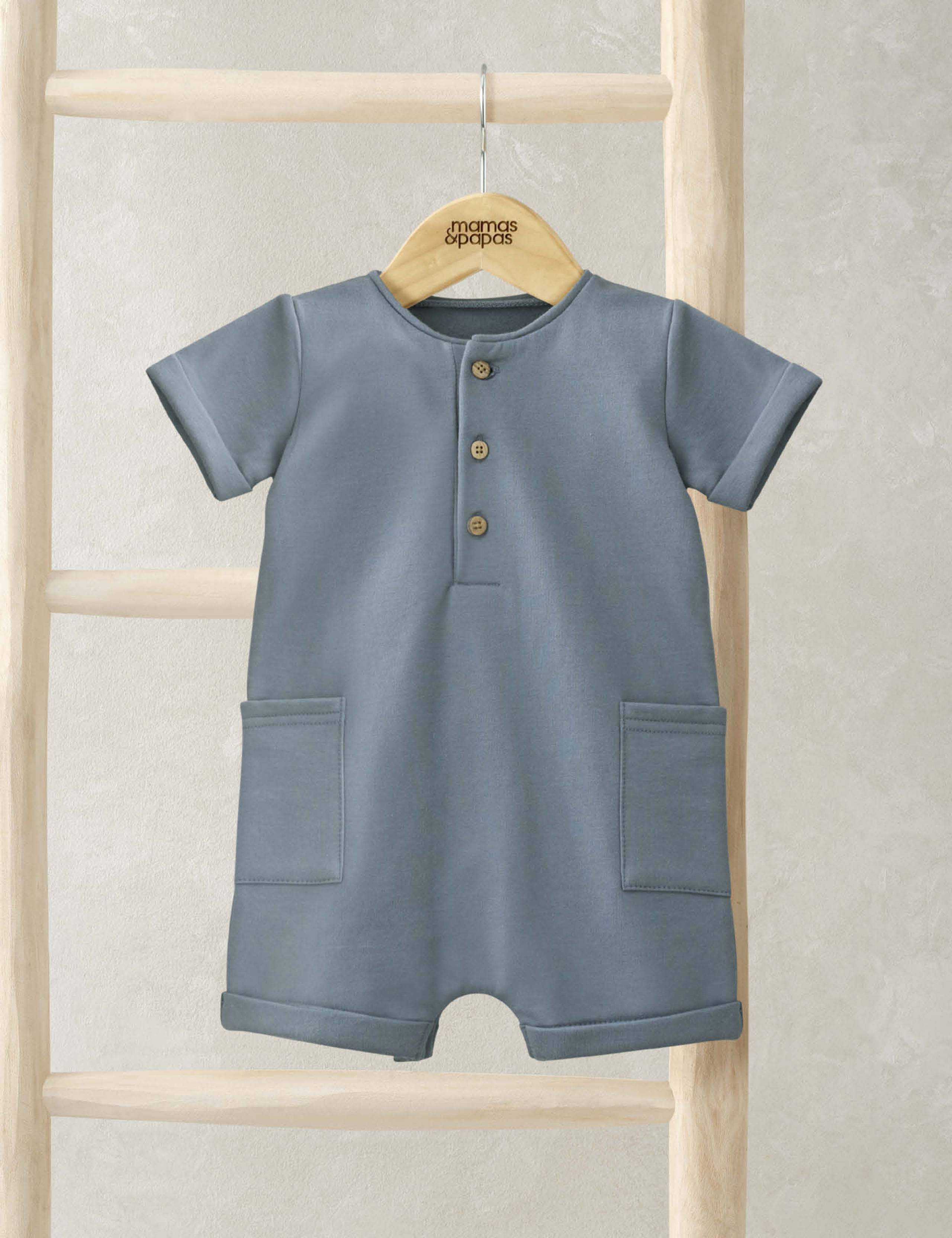 Pure Cotton Shortie Romper (0-12 Mths)