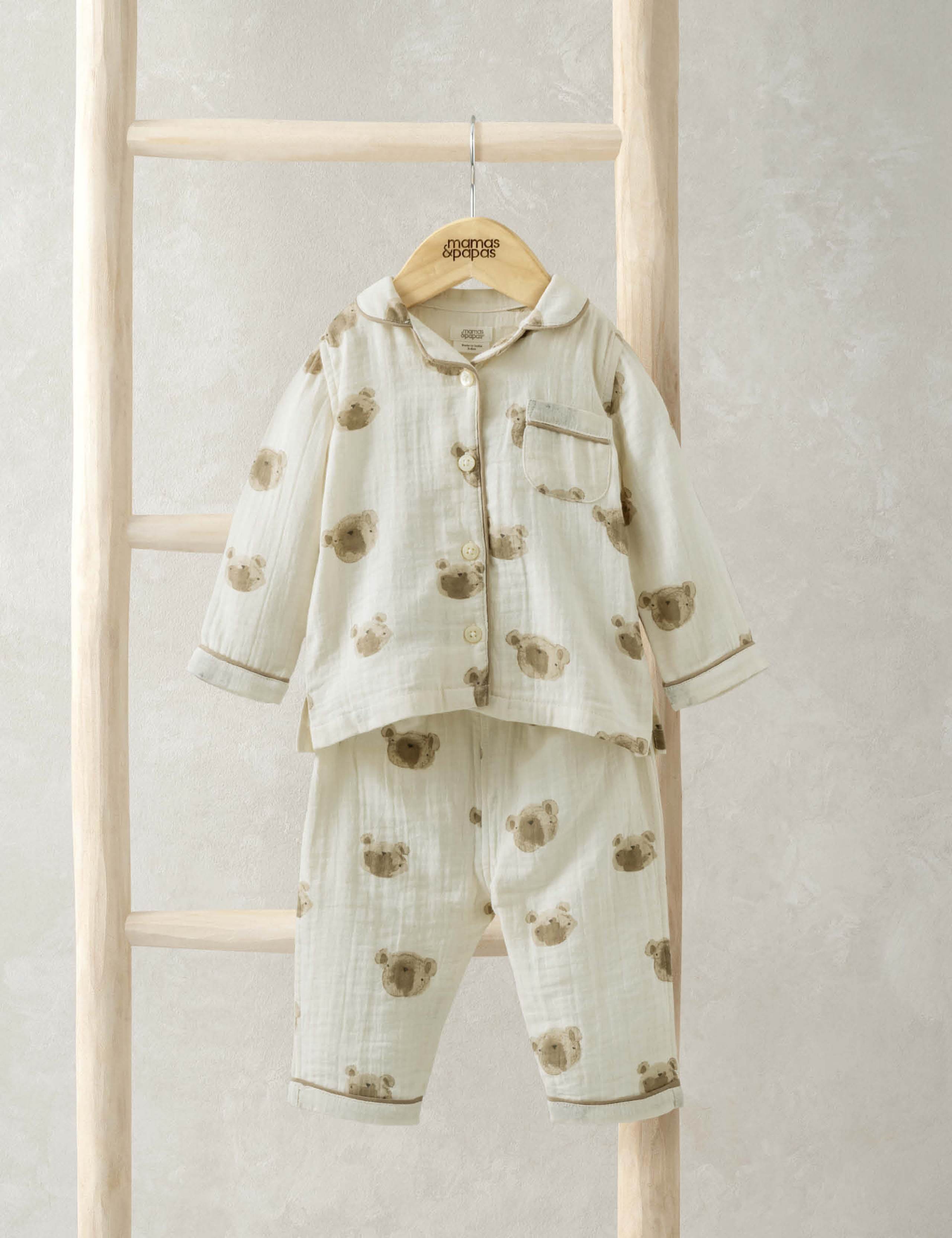 Pure Cotton Bear Pyjamas (3-36 Mths)