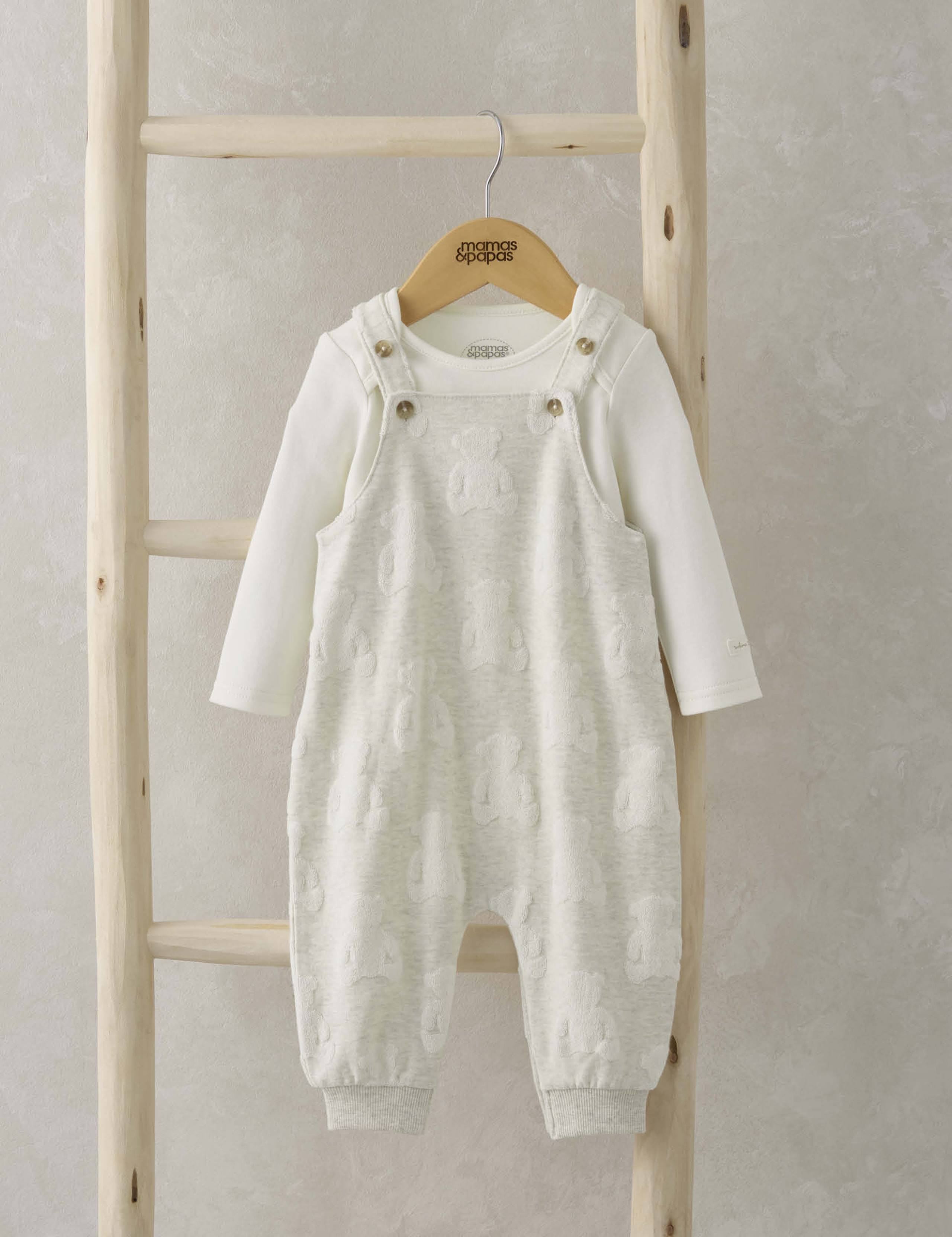 2pc Pure Cotton Teddy Top & Bottom Outfit (0-12 Mths)