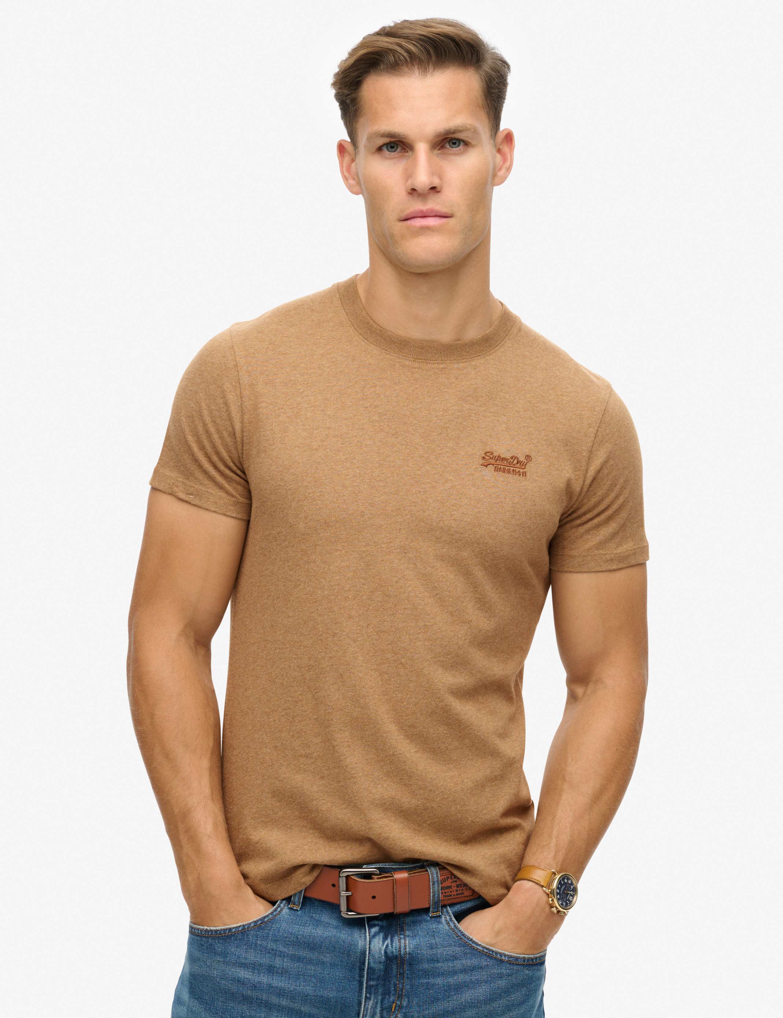 Relaxed Fit  Cotton Textured T-Shirt