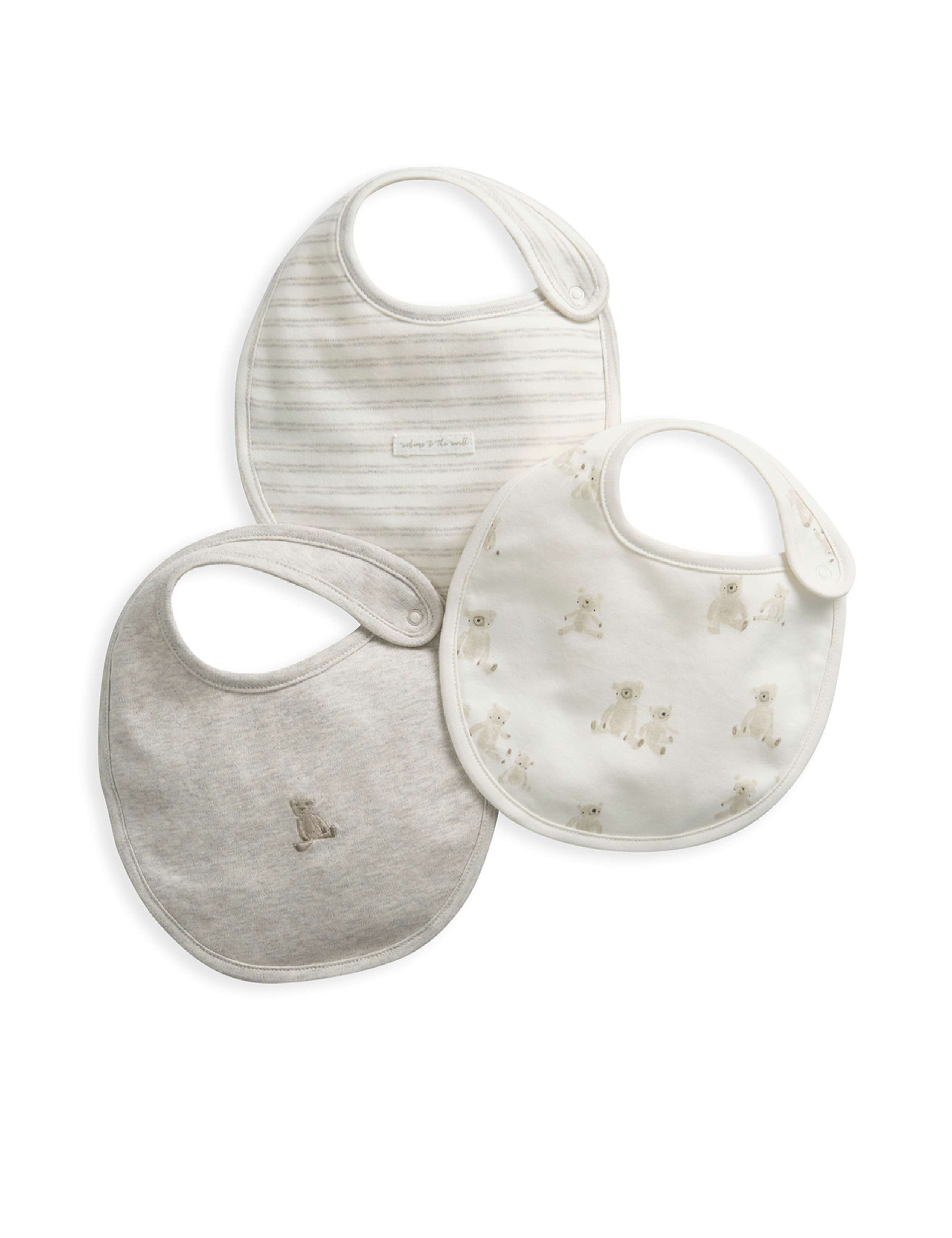 Teddy Bear Bib Set 3 Pack