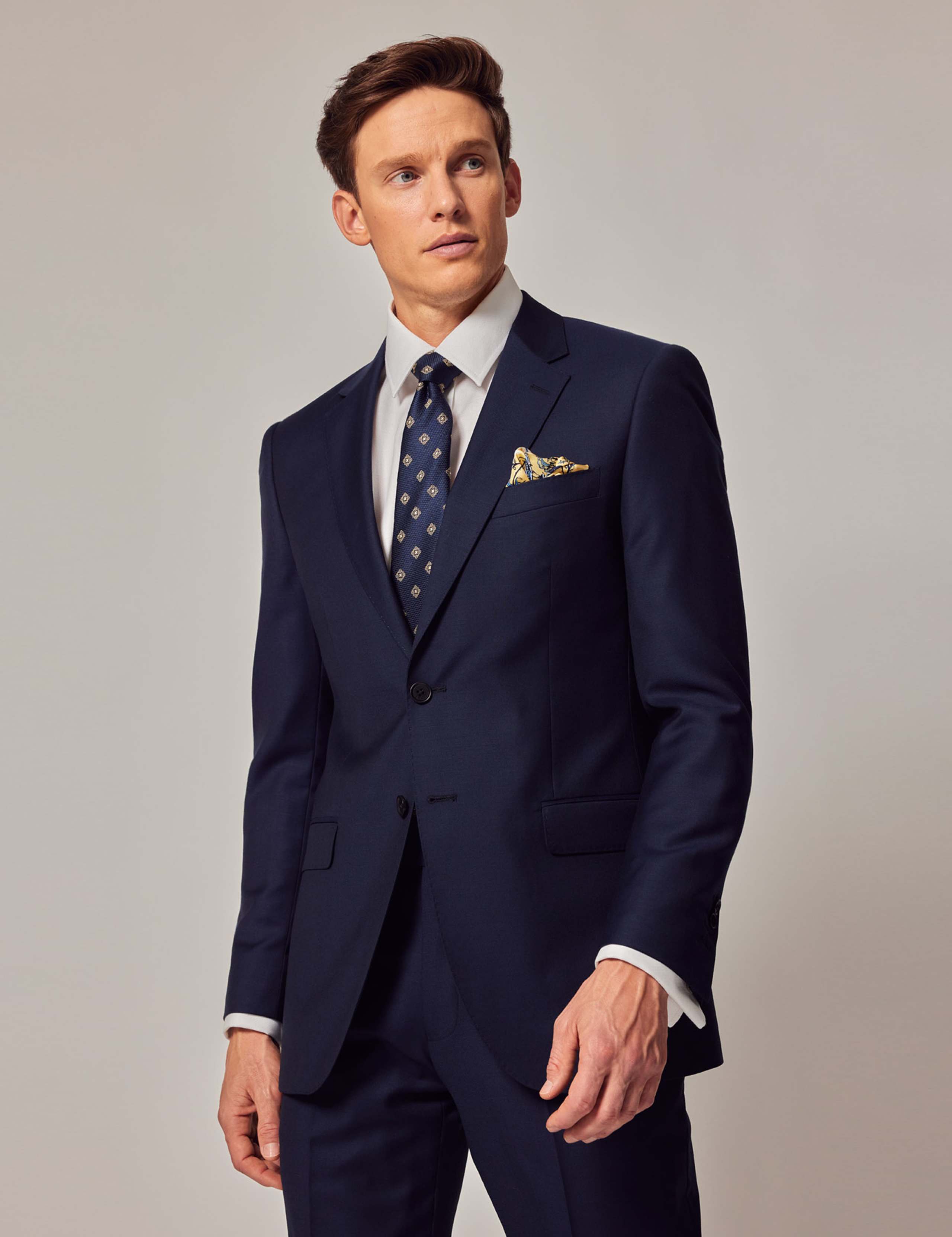 Slim Fit Pure Wool Twill Suit Jacket