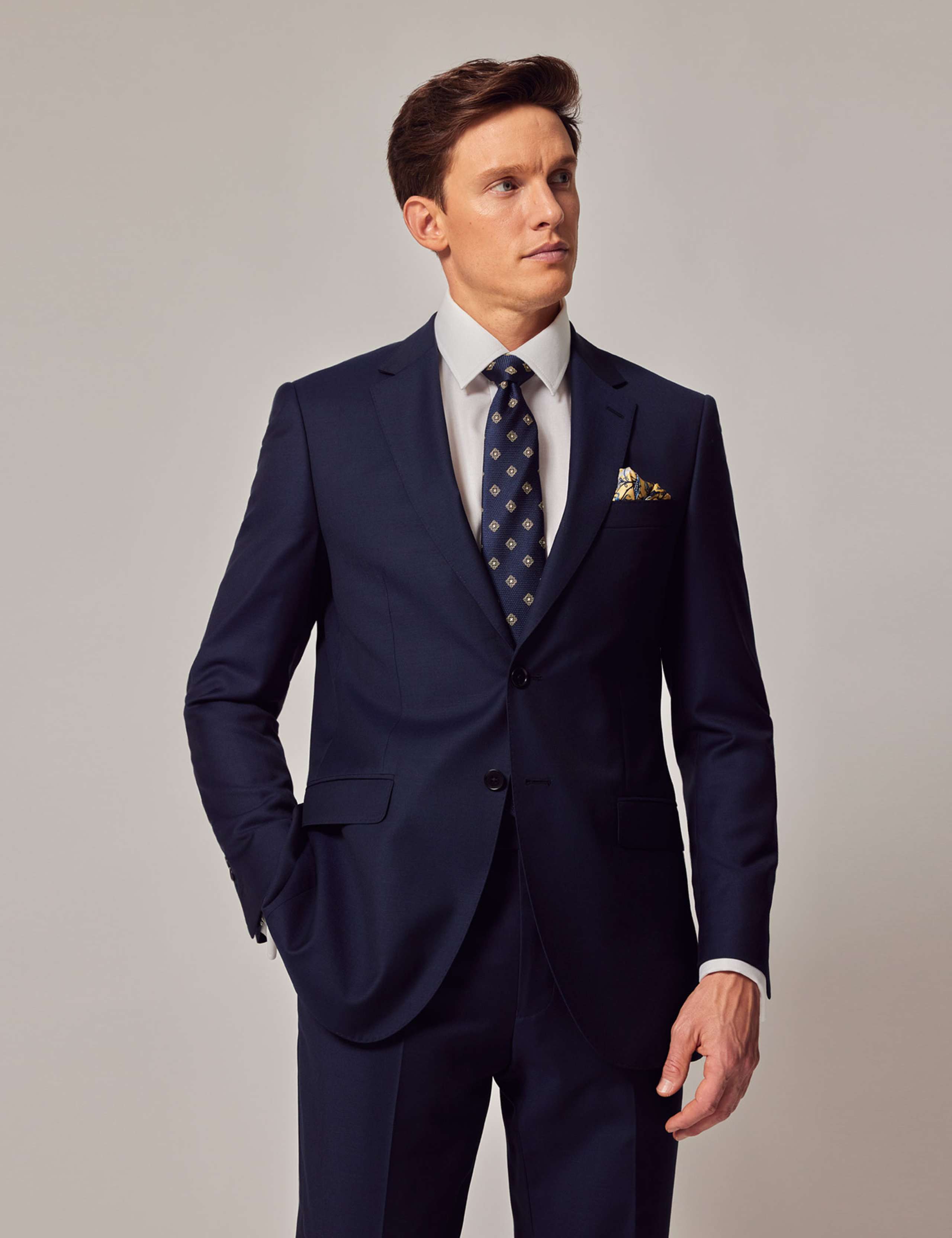 Slim Fit Pure Wool Twill Suit 1 of 6